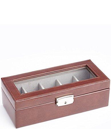 ROYCE New York Aristo Leather Five Slot Watch Box Product Image