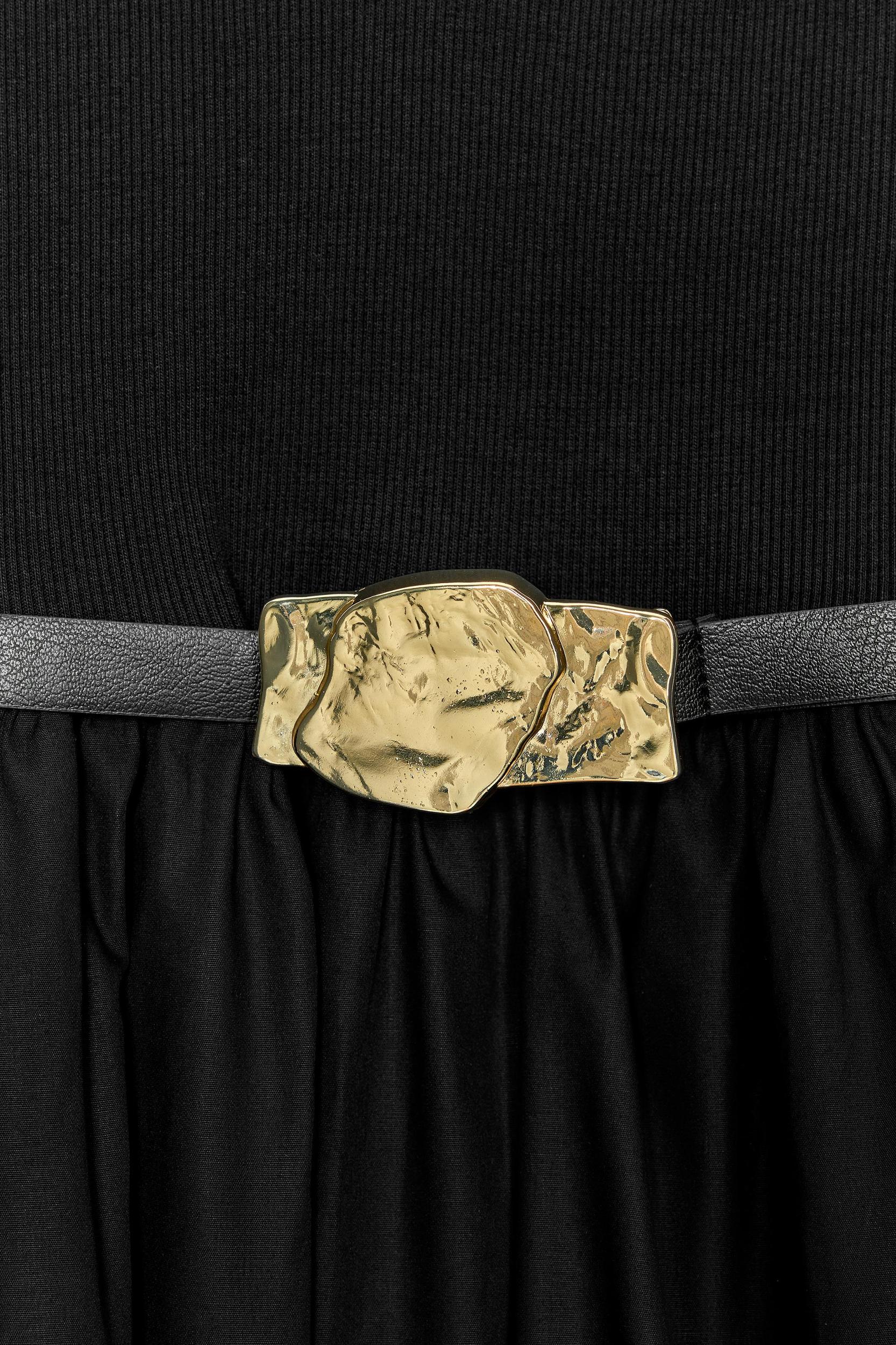 BELTED COMBINATION MIDI DRESS Product Image