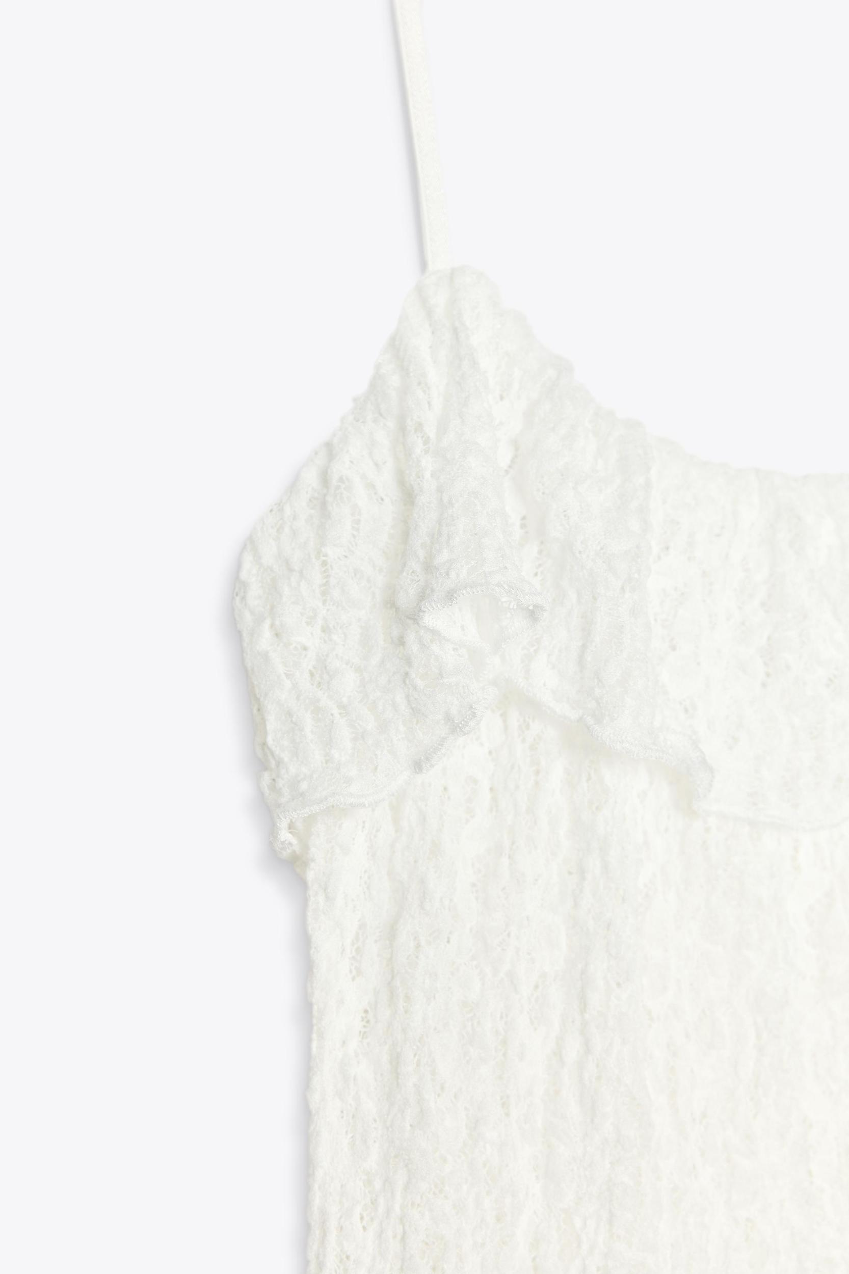 GODET LACE MINI DRESS Product Image