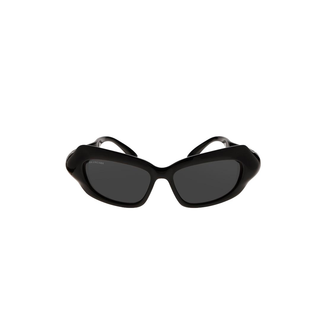 Women's Palazzo Rectangle Sunglasses  in Black Product Image