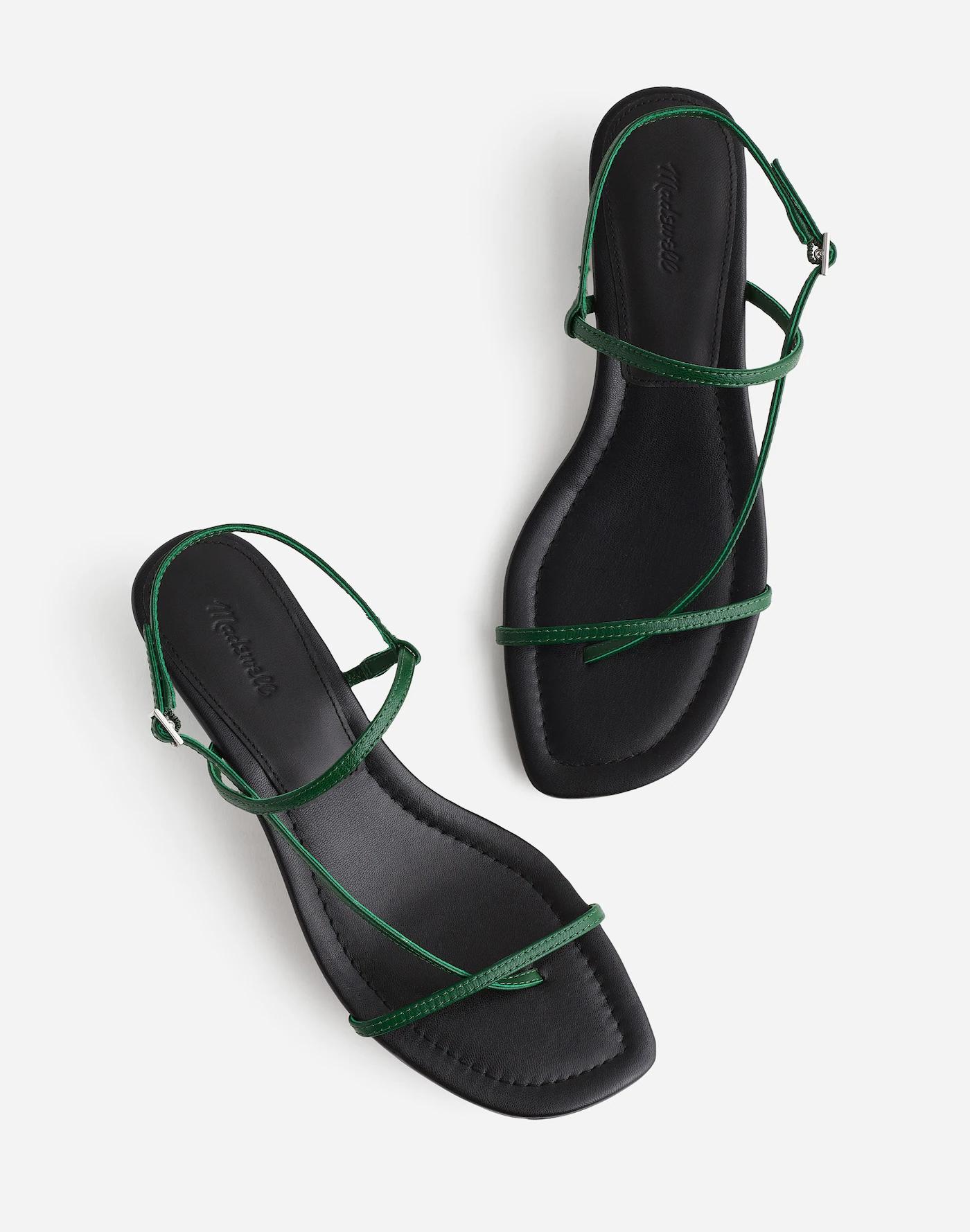 The Maycie Asymmetric T-Strap Sandal Product Image