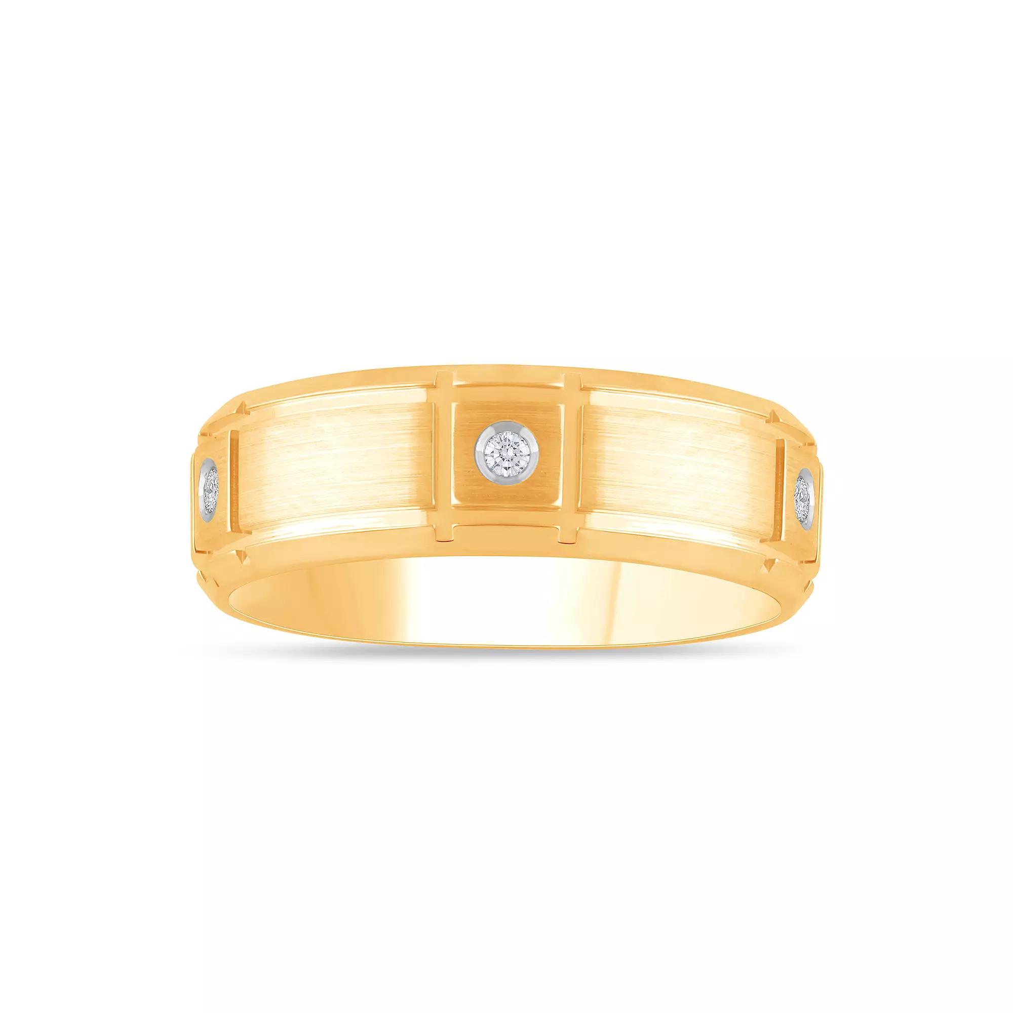Galaxie Solaire 10k Gold Lab-Grown Diamond Accent Men's Eternity Ring, Size: 12 Product Image