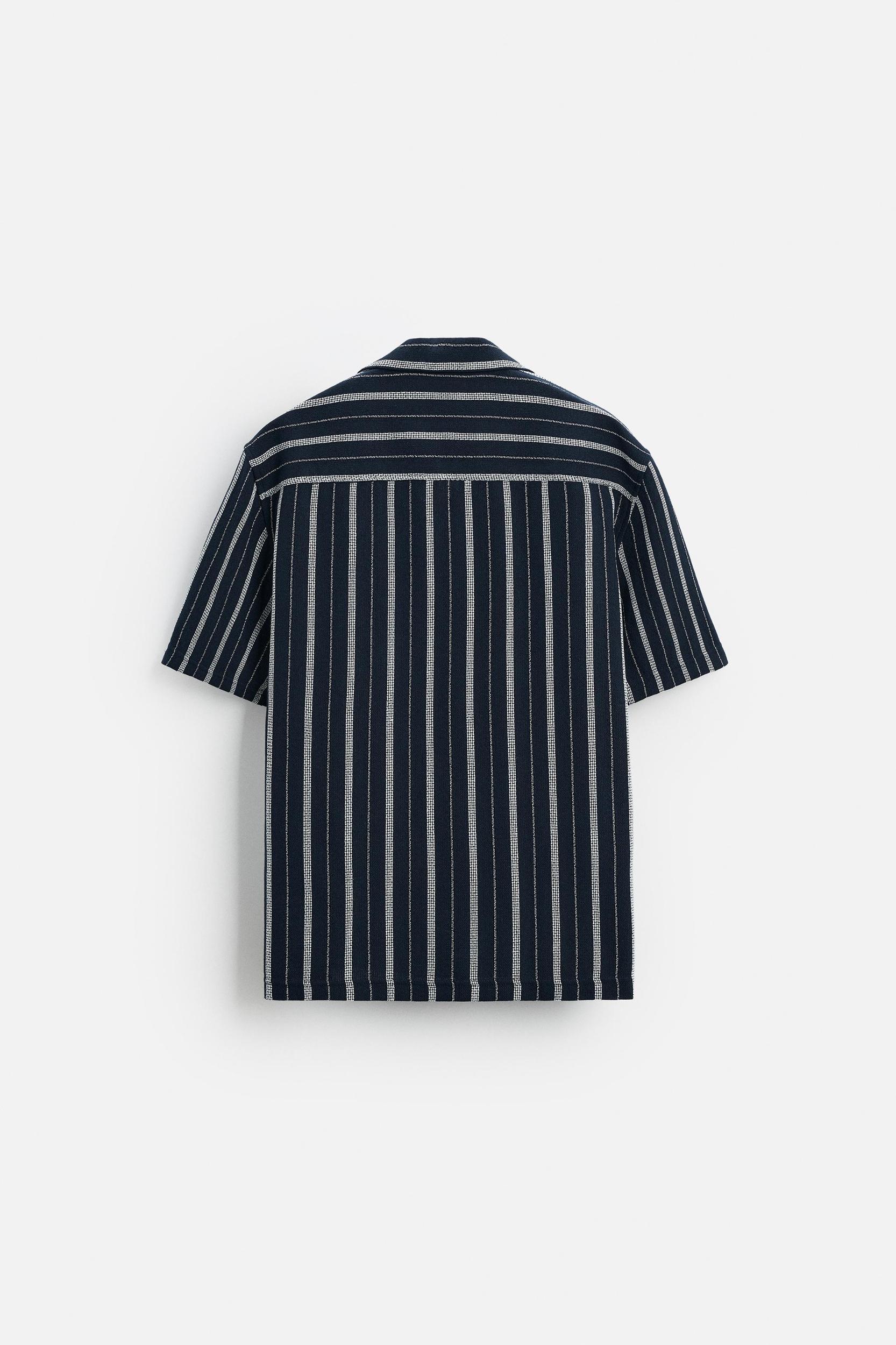 TEXTURED STRIPED SHIRT Product Image
