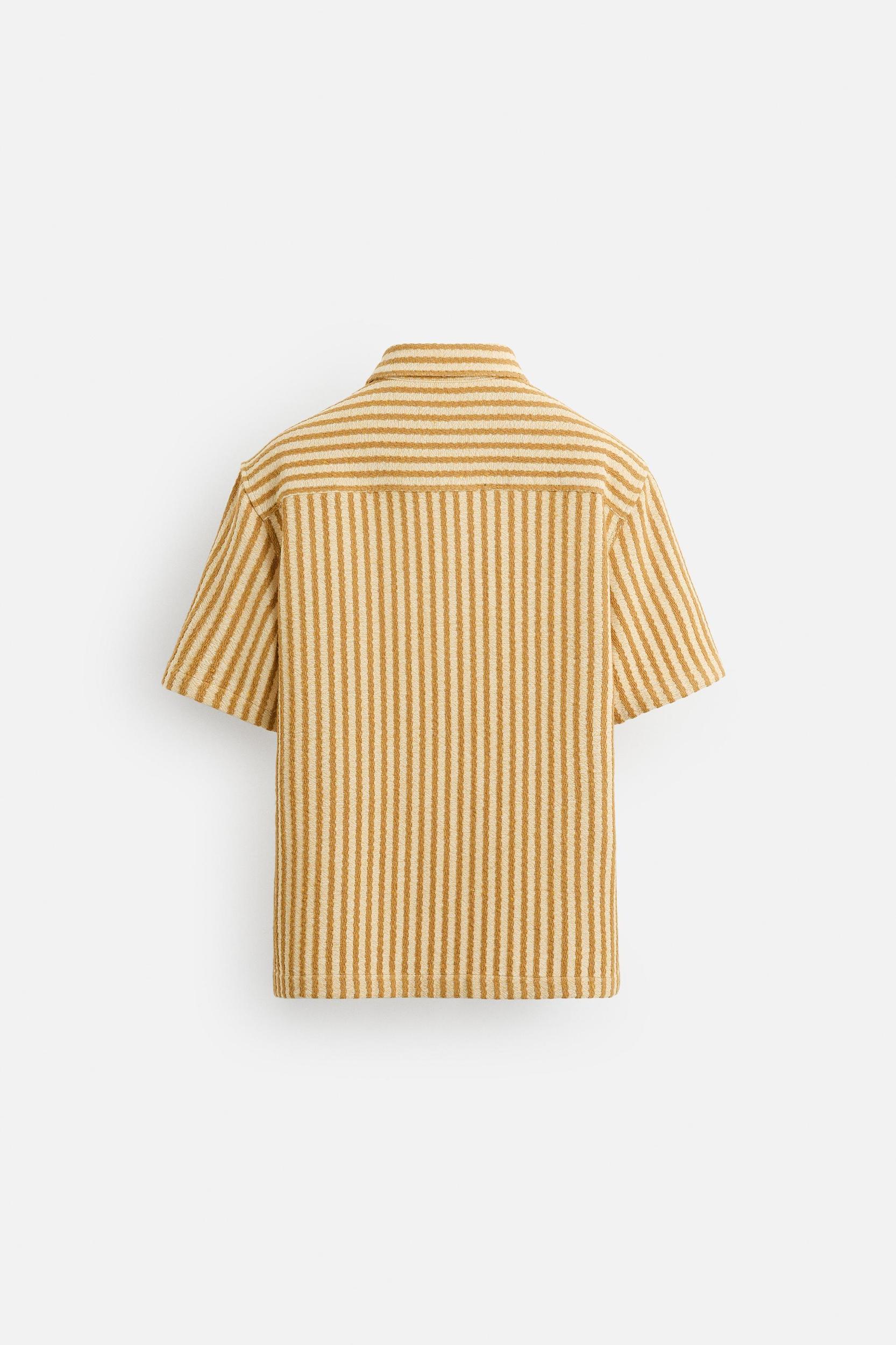 TEXTURED STRIPED SHIRT Product Image