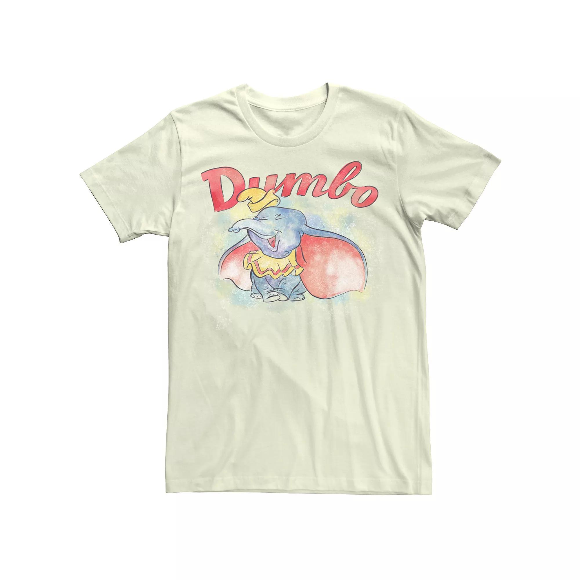Disney's Dumbo Watercolor Portrait Men's Tee,  Product Image