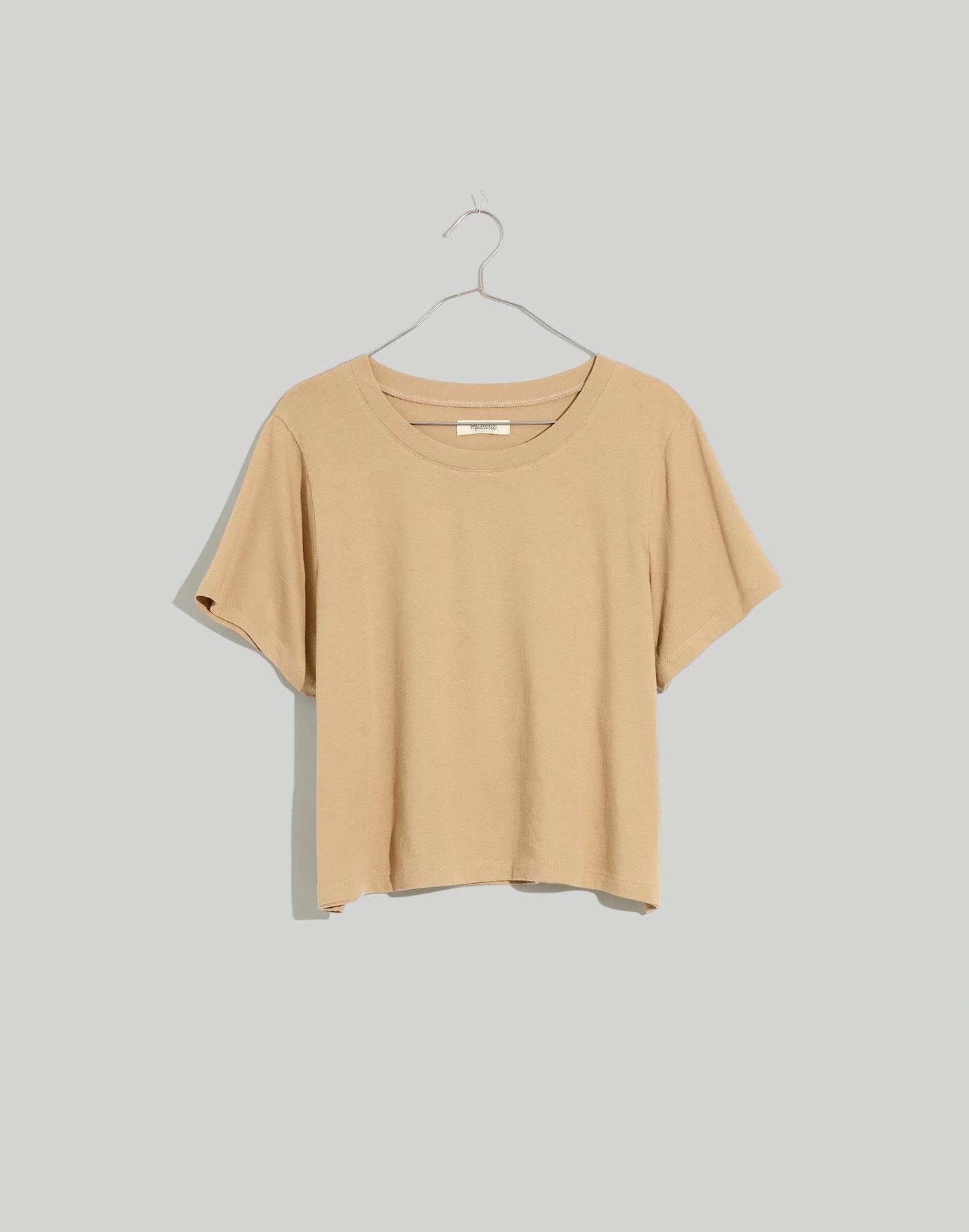 Softfade Cotton Boxy-Crop Tee Product Image