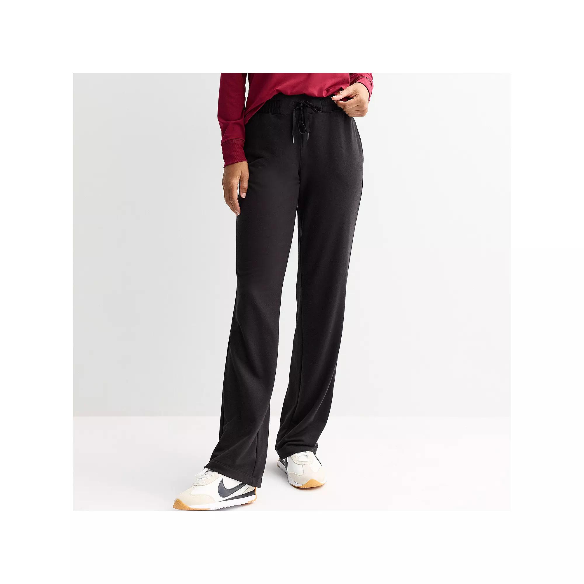 Petite Tek Gear® French Terry Open Hem Pants, Women's,  Product Image