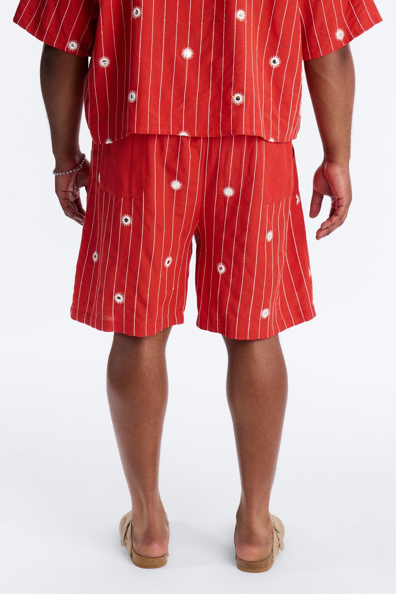 Relaxed Mirror Mirage Short - Red Male Product Image