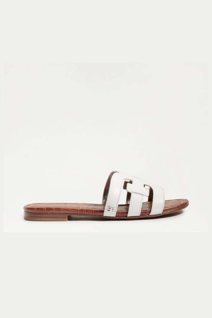 Bay Leather Double E Logo Slide Sandal Product Image
