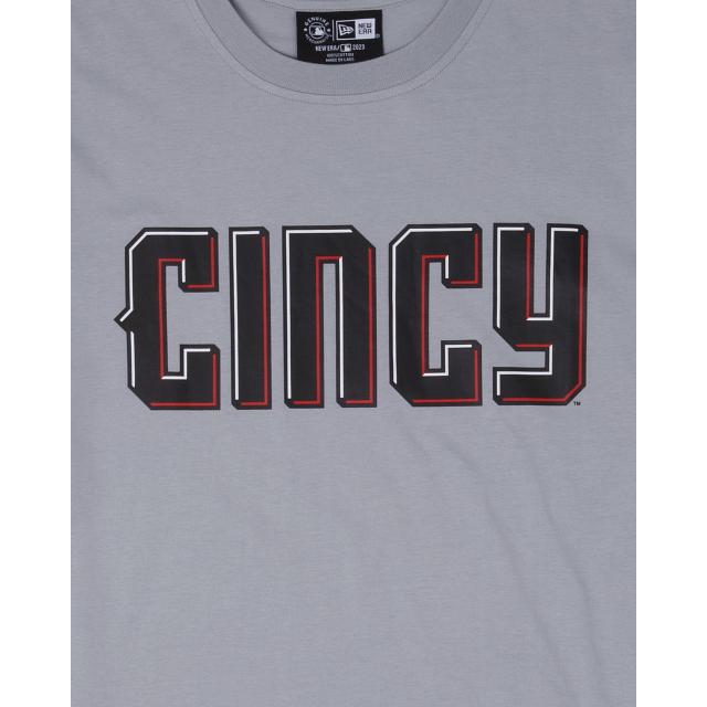 Cincinnati Reds City Connect Gray T-Shirt Male Product Image