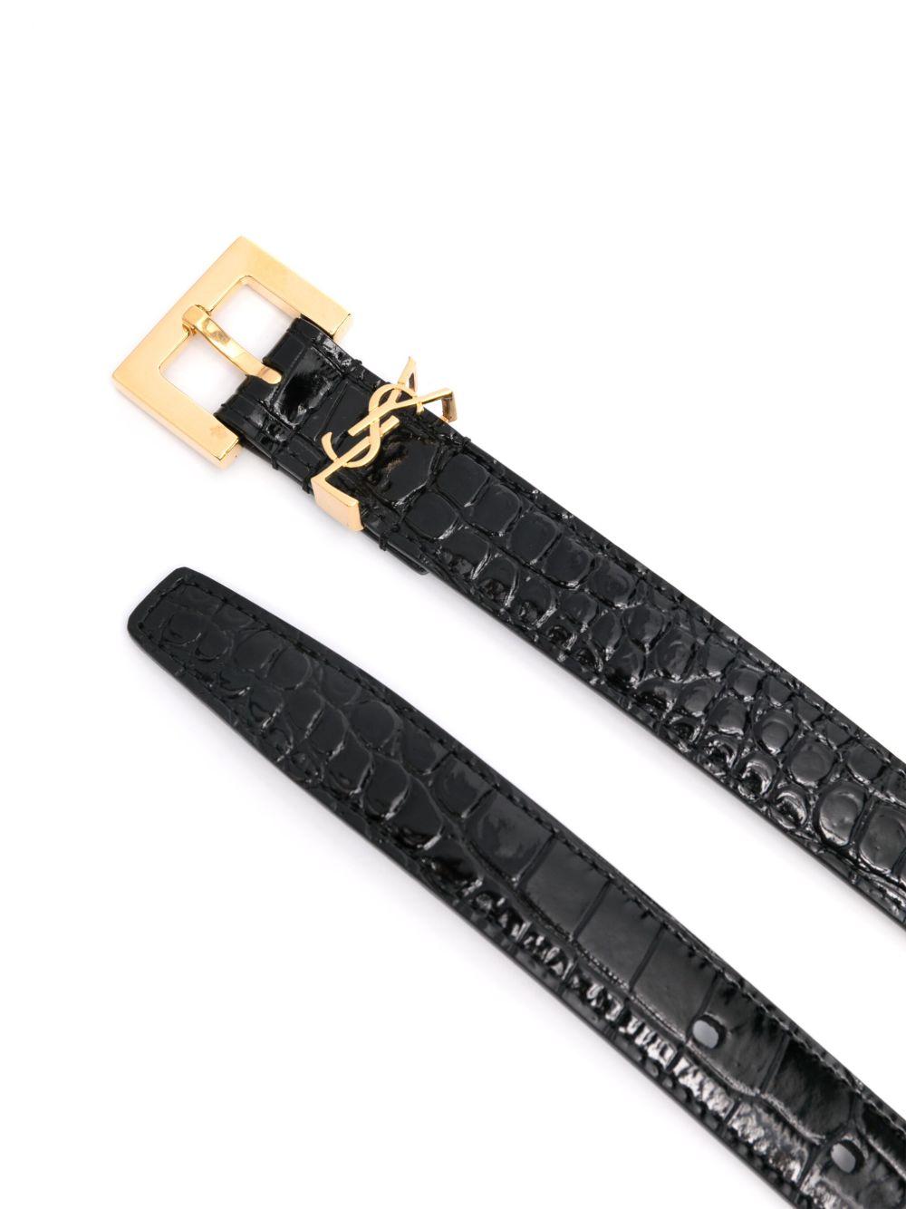 Cassandre crocodile-embossed belt Product Image