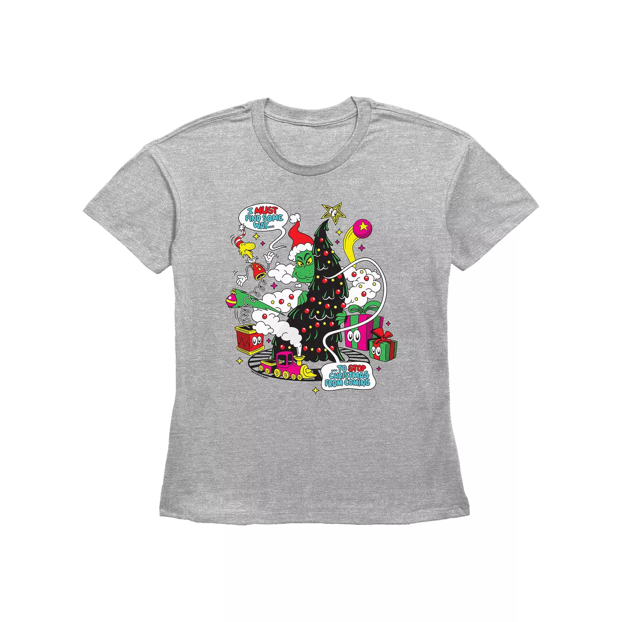 Women's Dr. Seuss Grinch Must Find A Way Graphic Tee,  Product Image