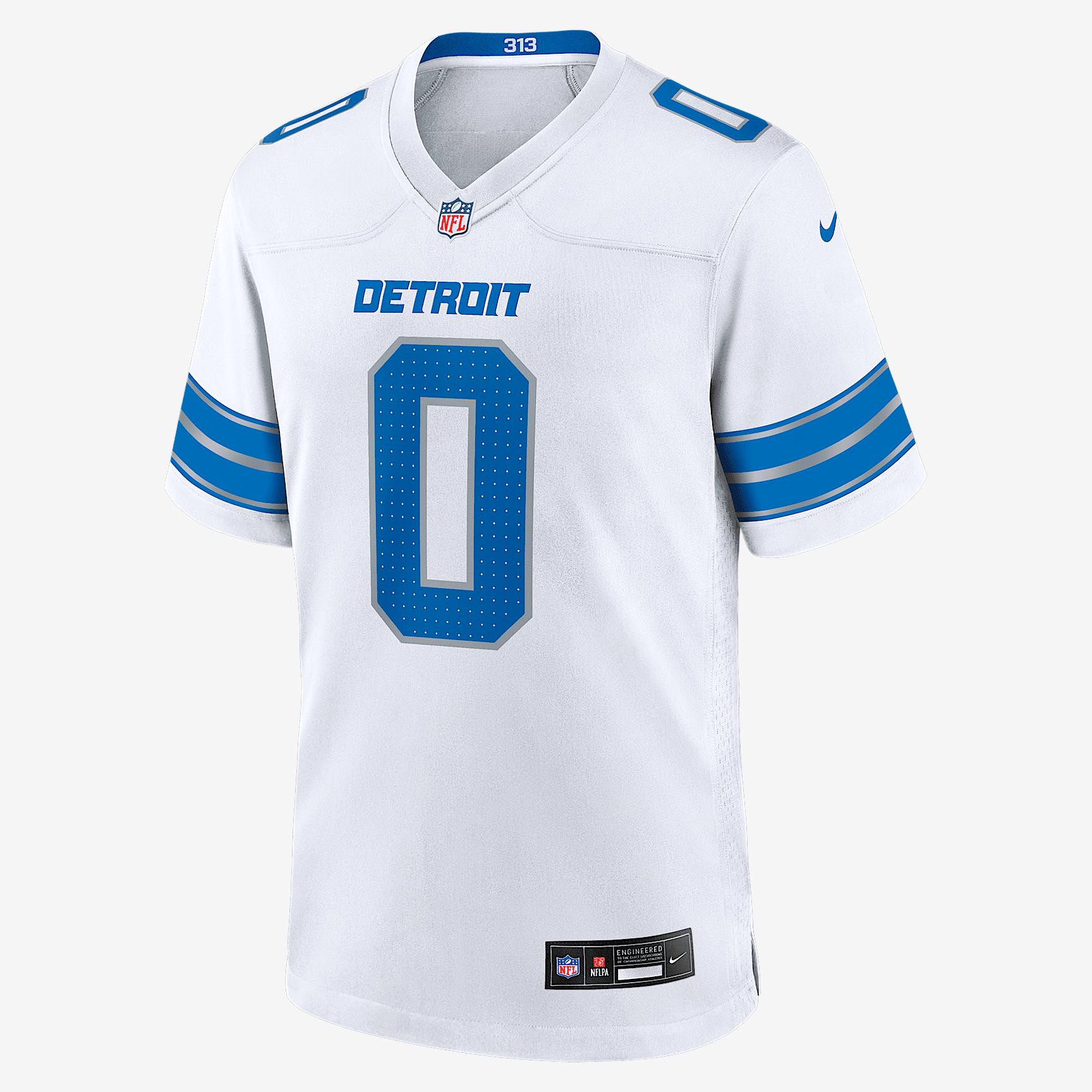 Jahmyr Gibbs Detroit Lions Nike Mens NFL Game Jersey | 67NM0B9K9JF-DEC Product Image