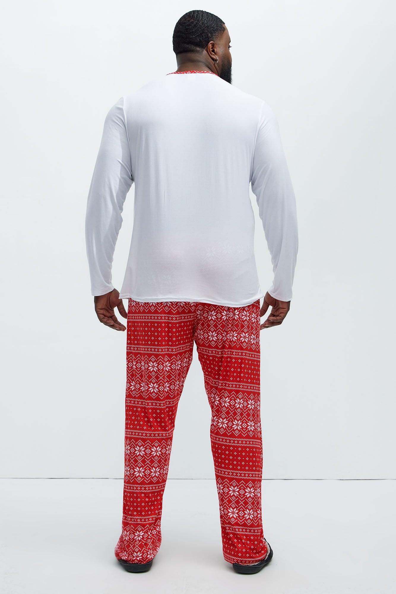 Lit Like A Christmas Tree Holiday PJ Set - White/combo Product Image