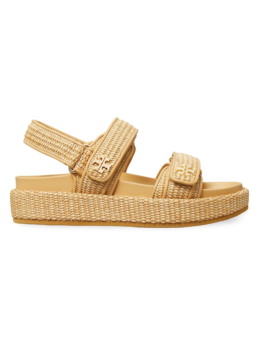 Womens Kira Sporty Raffia Sandals Product Image