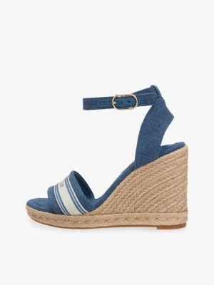 Webbing Logo Denim Wedge Espadrille Product Image