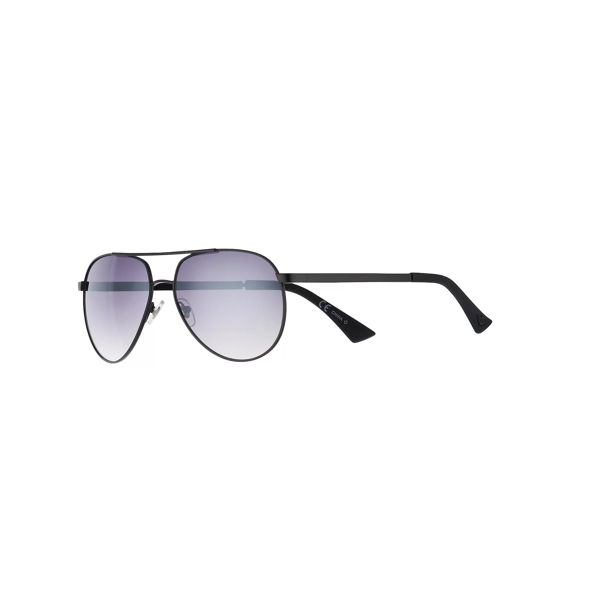 Men's Dockers® Matte Black Smoke Aviator Glasses Product Image