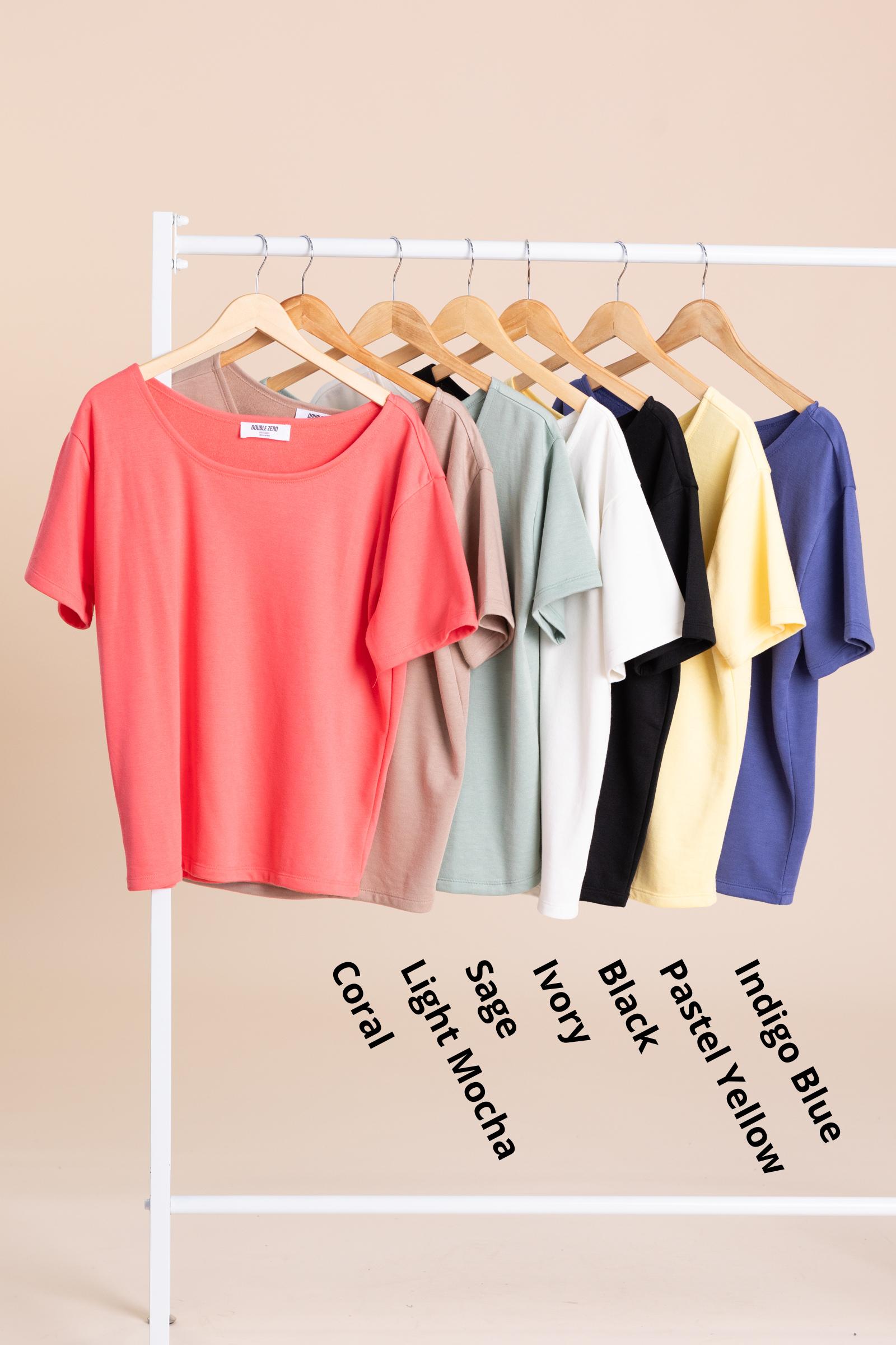 Effortlessly Everyday Short Sleeve Knit Tee Product Image