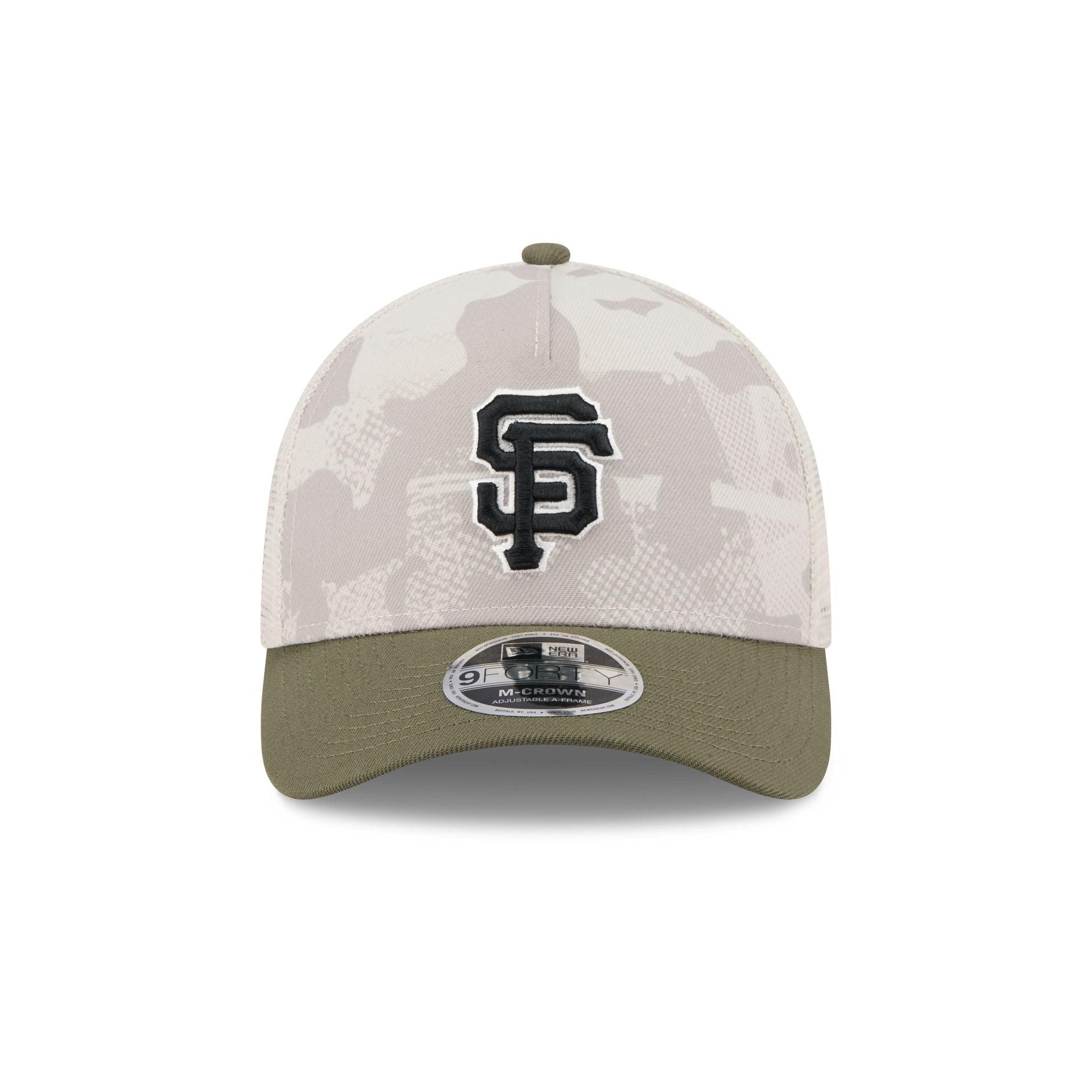 San Francisco Giants Armed Forces Day 2025 9FORTY M-Crown A-Frame Trucker Hat Male Product Image