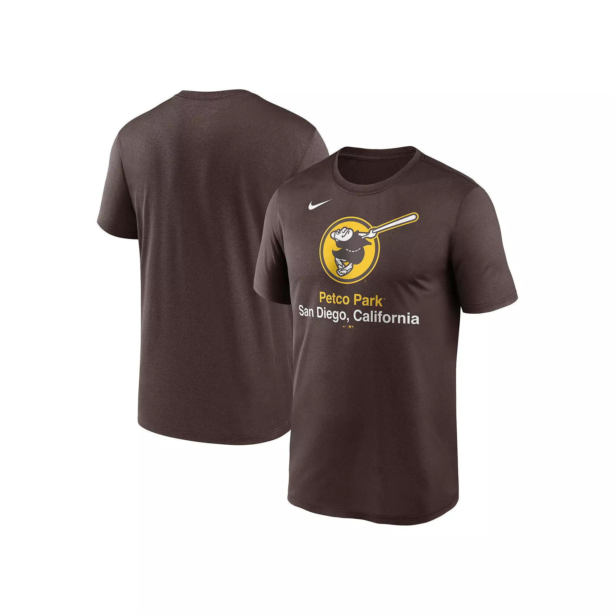 Men's Nike Brown San Diego Padres Stadium Legend Performance T-Shirt,  Product Image