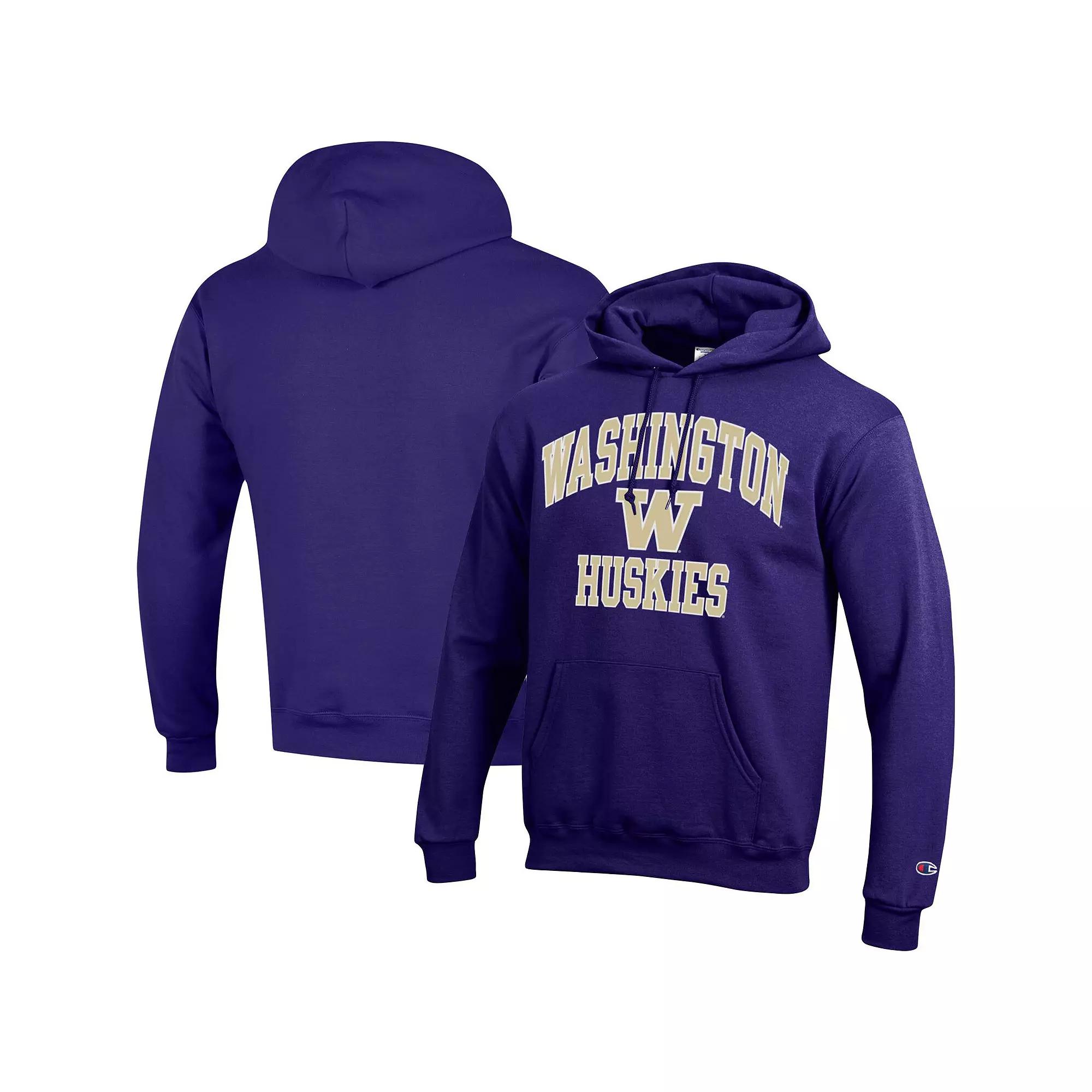 Men's Champion Purple Washington Huskies High Motor Pullover Hoodie,  Product Image