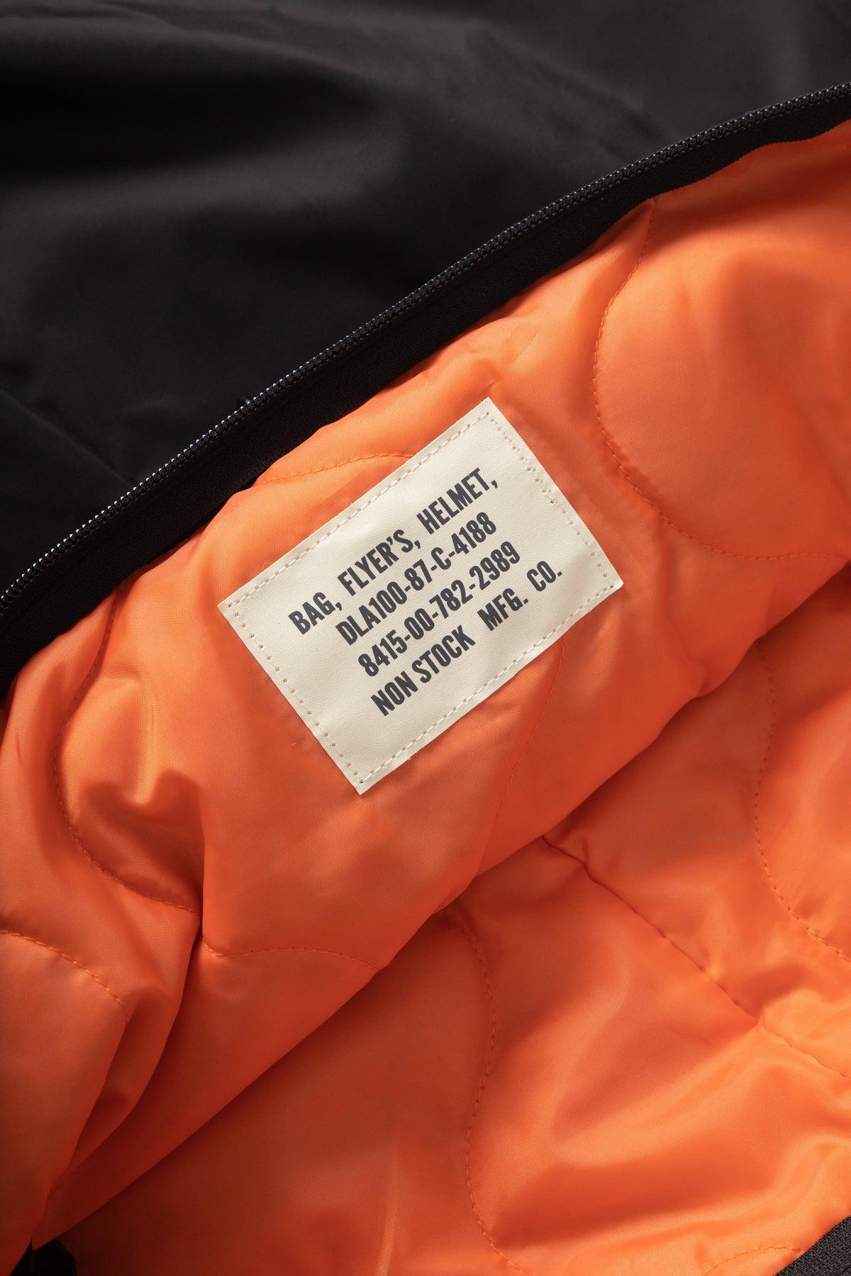 Non Stock MFG - Quilted Nylon Helmet Bag - Black Product Image