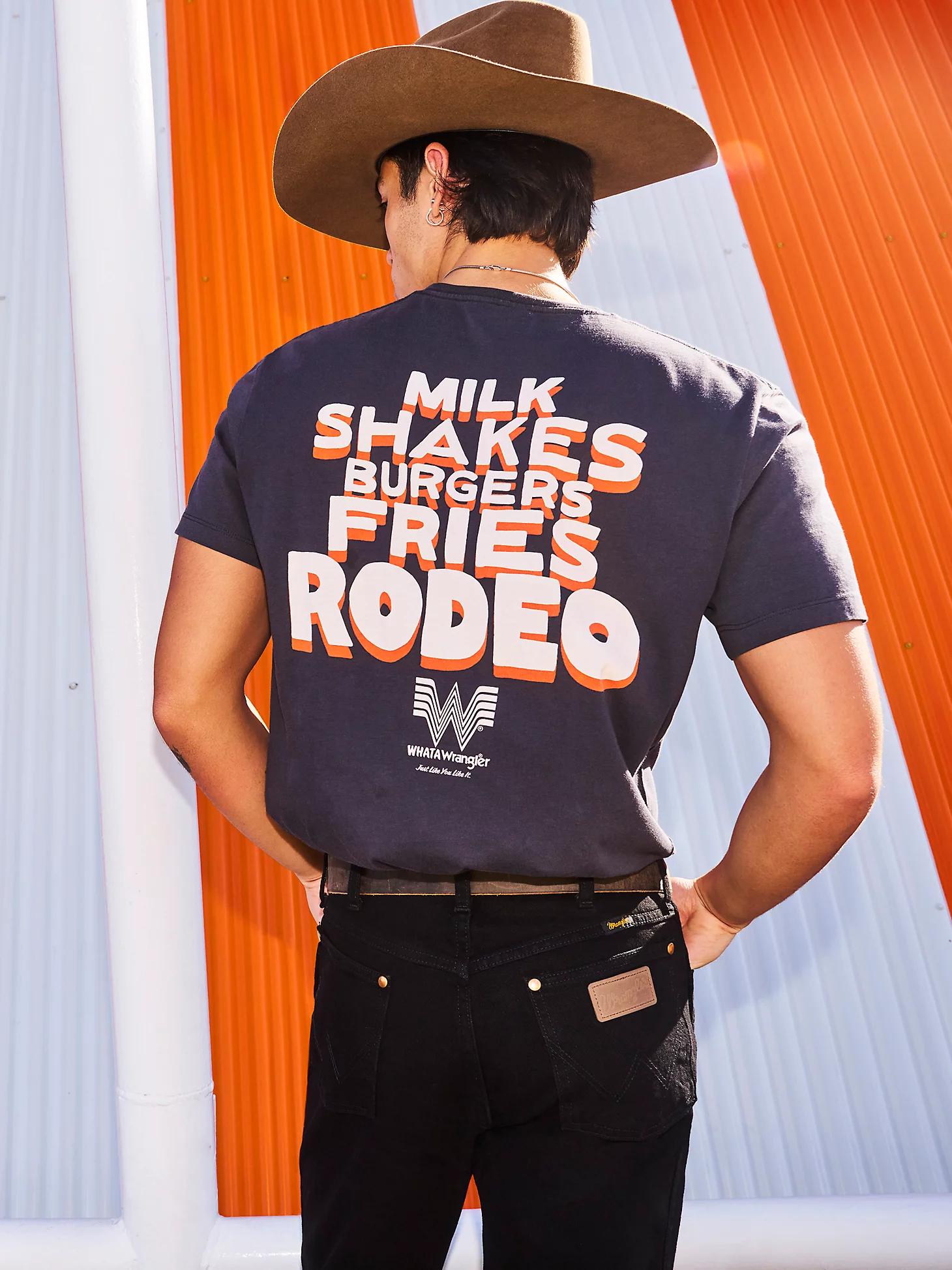 Wrangler x Whataburger Men's Cowboy Graphic T-Shirt in Faded Product Image