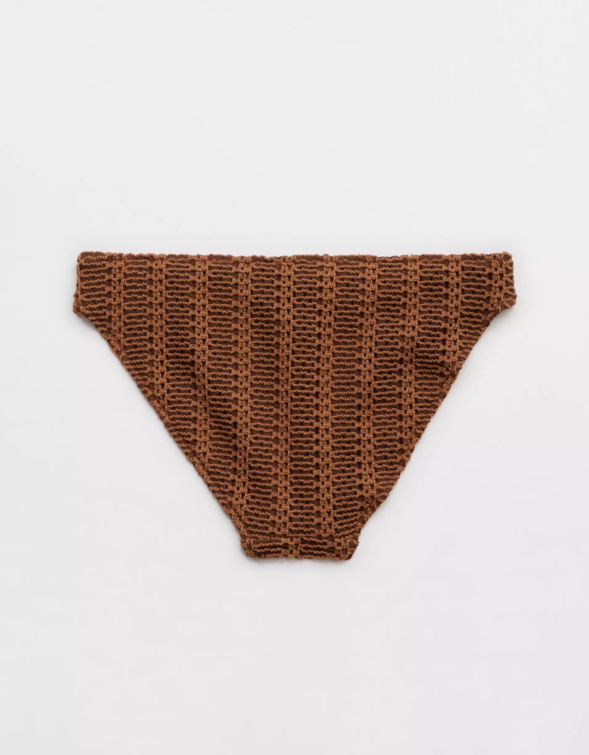 Aerie The Classic Cloudweave Crochet Bikini Bottom Product Image
