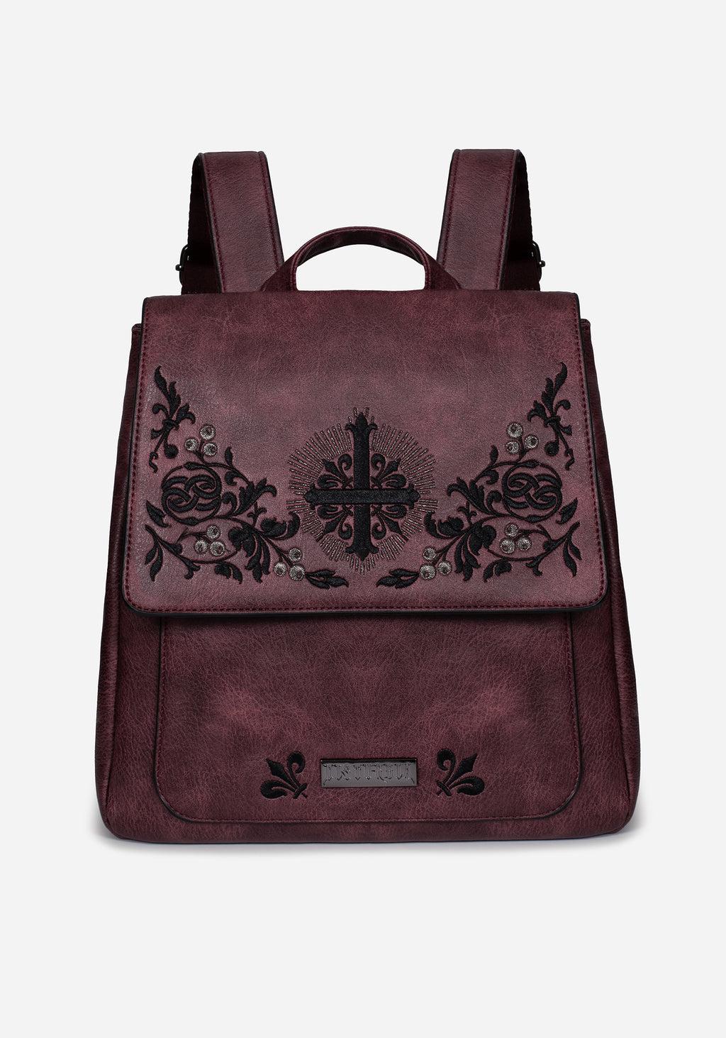 Elderberry Embroidered Mini Backpack Product Image