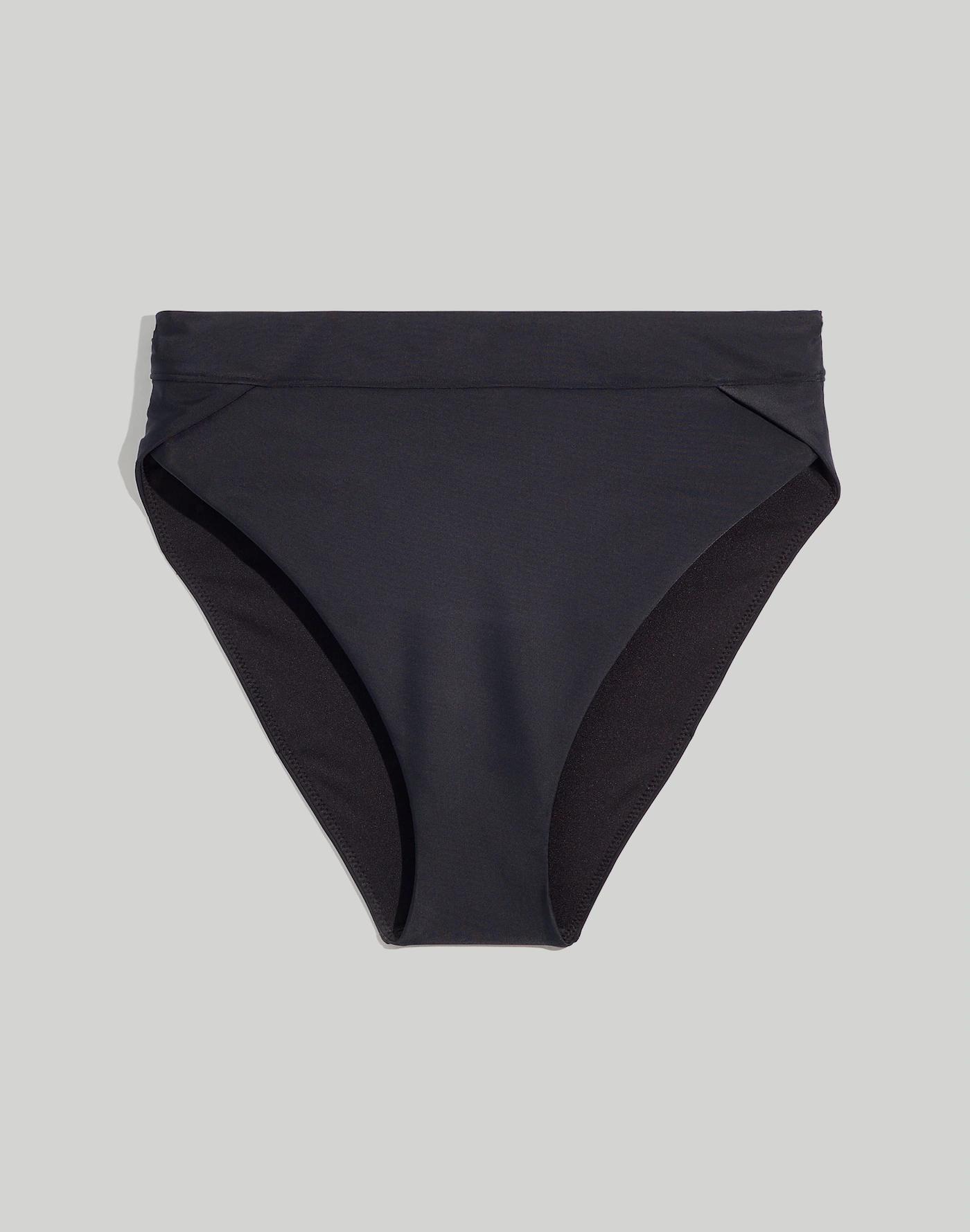 Plus High-Rise Crossover Bikini Bottom Product Image