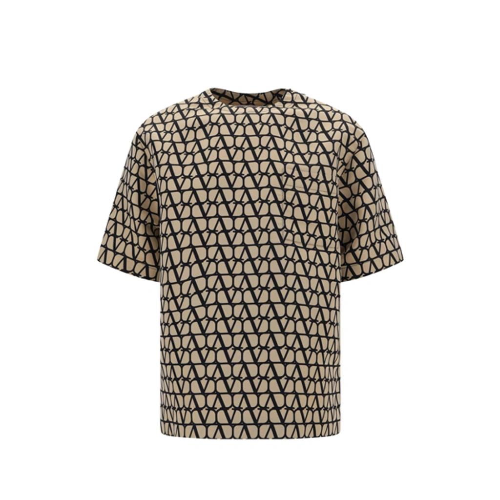 VALENTINO Toile Iconographe Print T-shirt In Cream Product Image