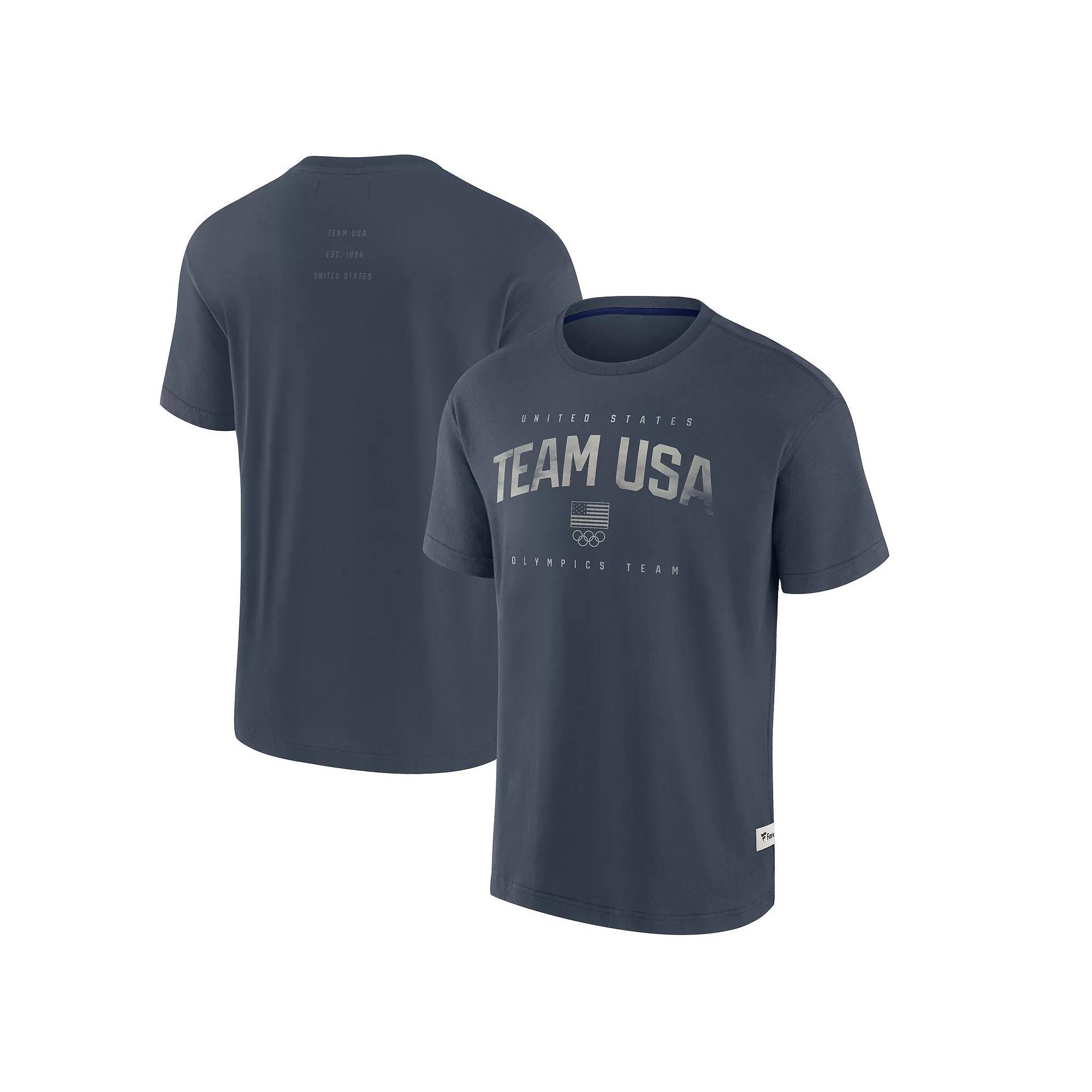 Men's Fanatics Navy Team USA Elements Weathered Tonal Future Ground T-Shirt,  Product Image