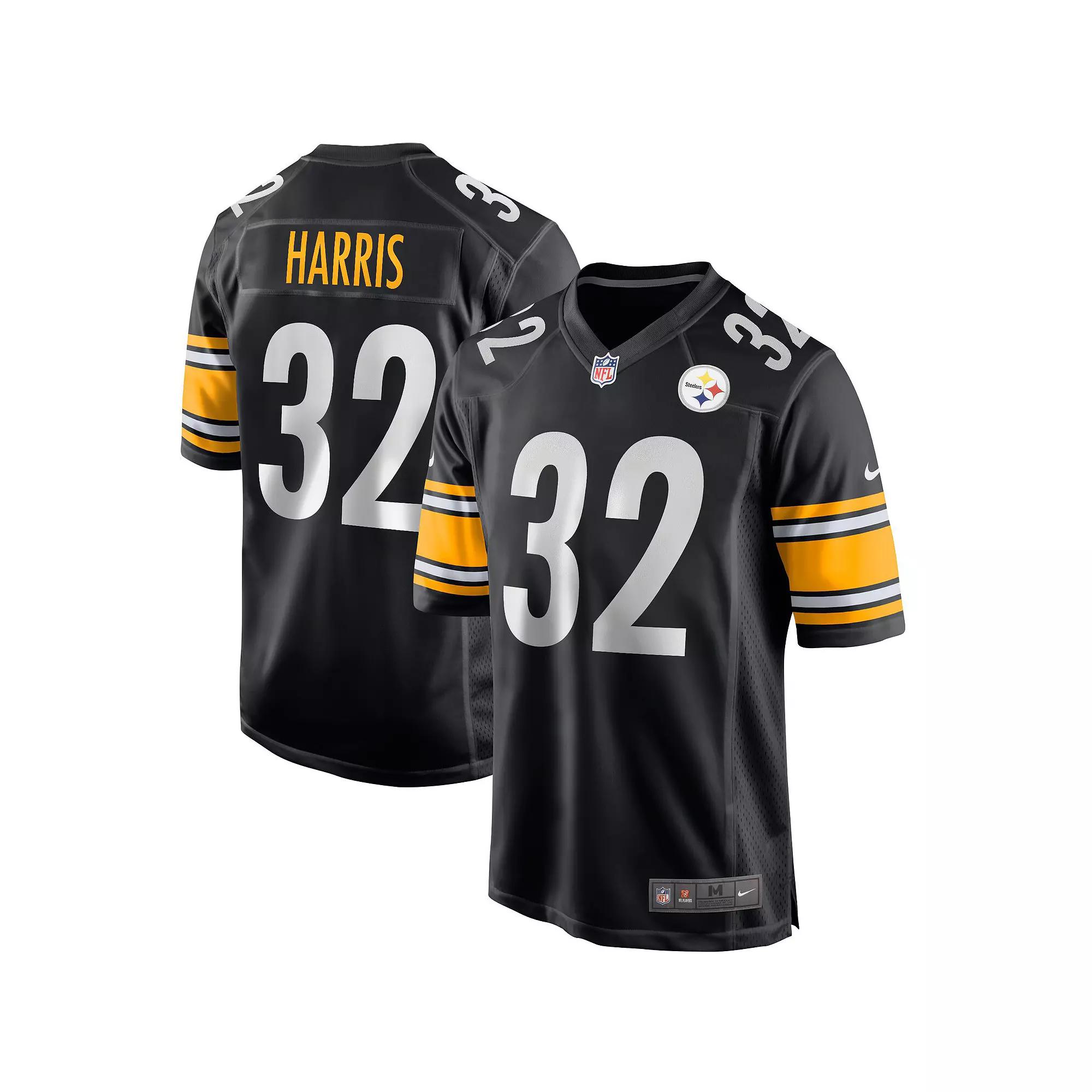 Men's Nike Franco Harris Black Pittsburgh Steelers Game Retired Player Jersey,  Product Image