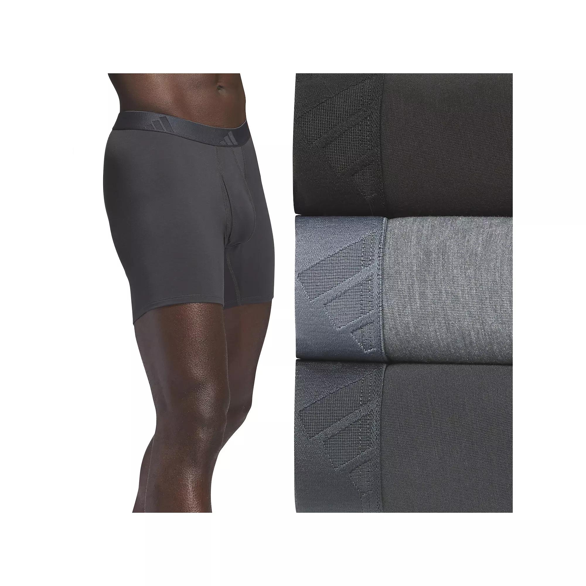 Men's adidas 3-Pack Luxe Comfort Boxer Briefs,  Product Image
