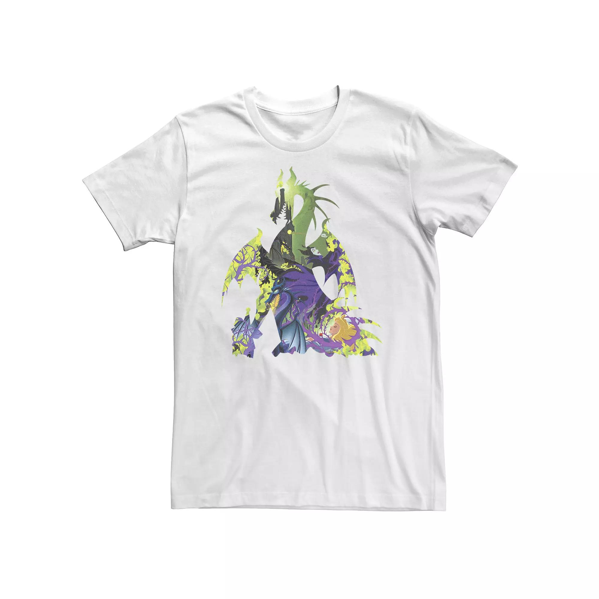 Big & Tall Disney Sleeping Beauty Maleficent Dragon Silhouette Tee, Men's,  Product Image