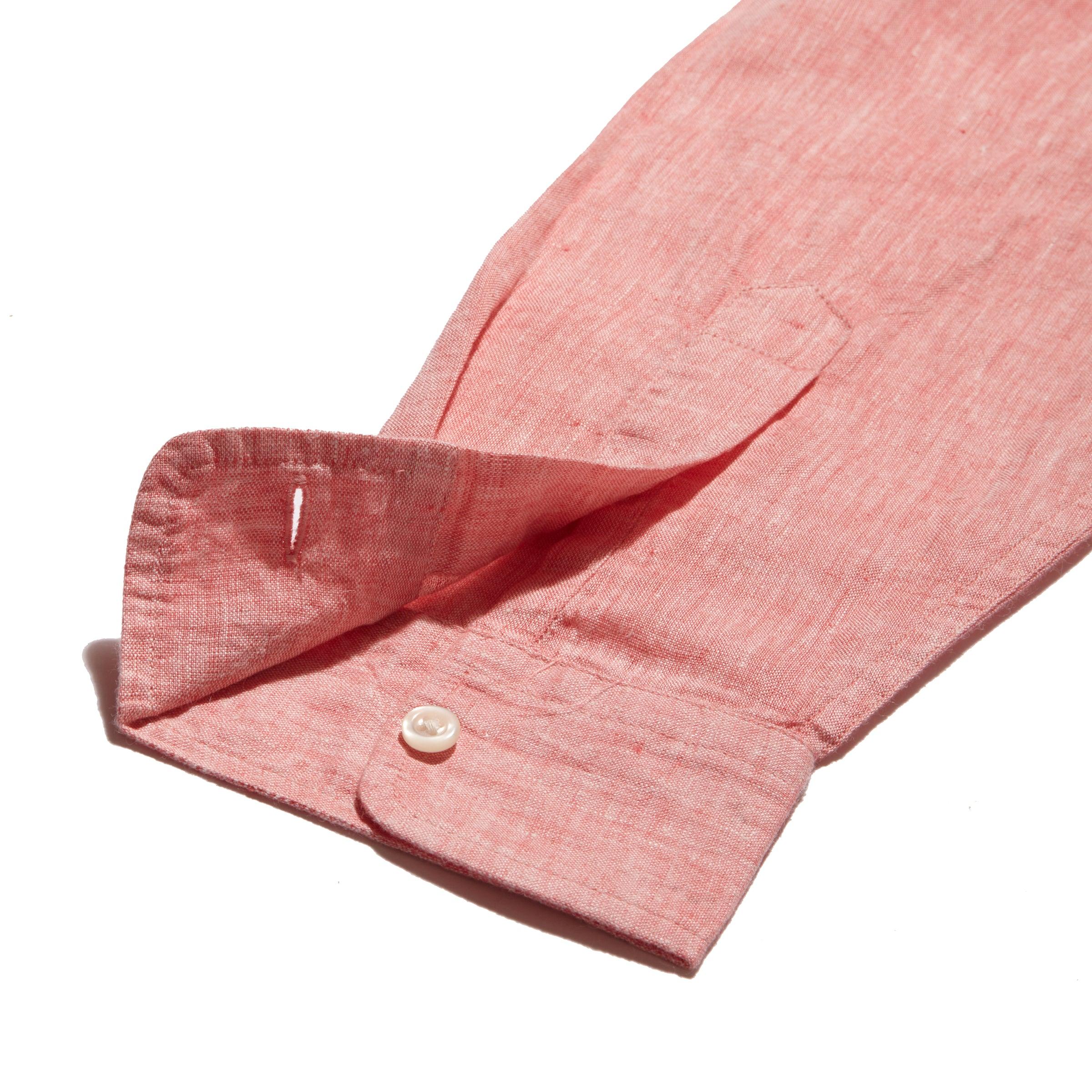 Nantucket Yarn Dyed Linen Shirt - Red Product Image