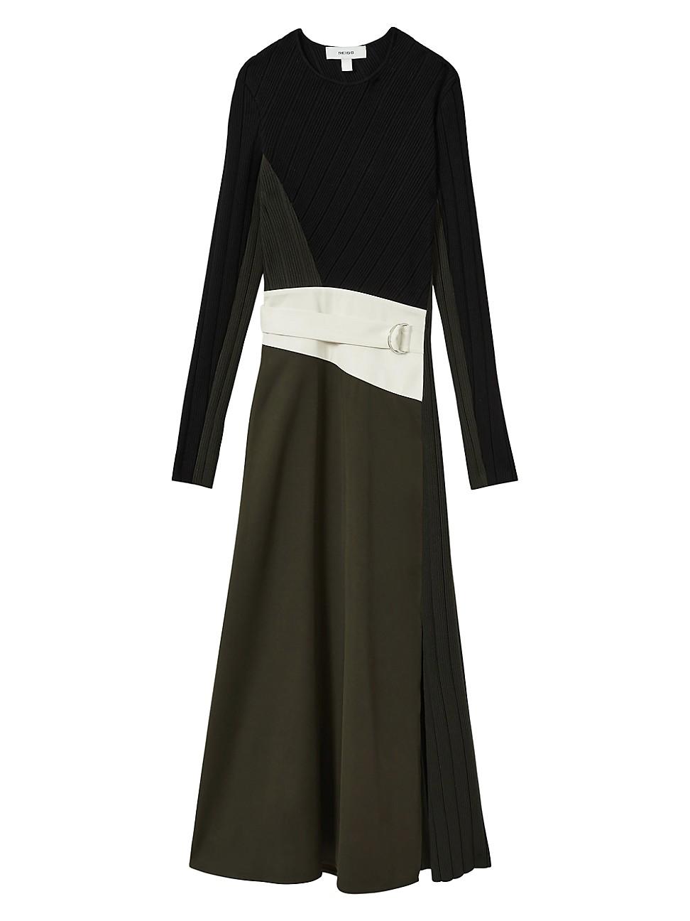 Womens Emilina Colorblocked Midi-Dress Product Image