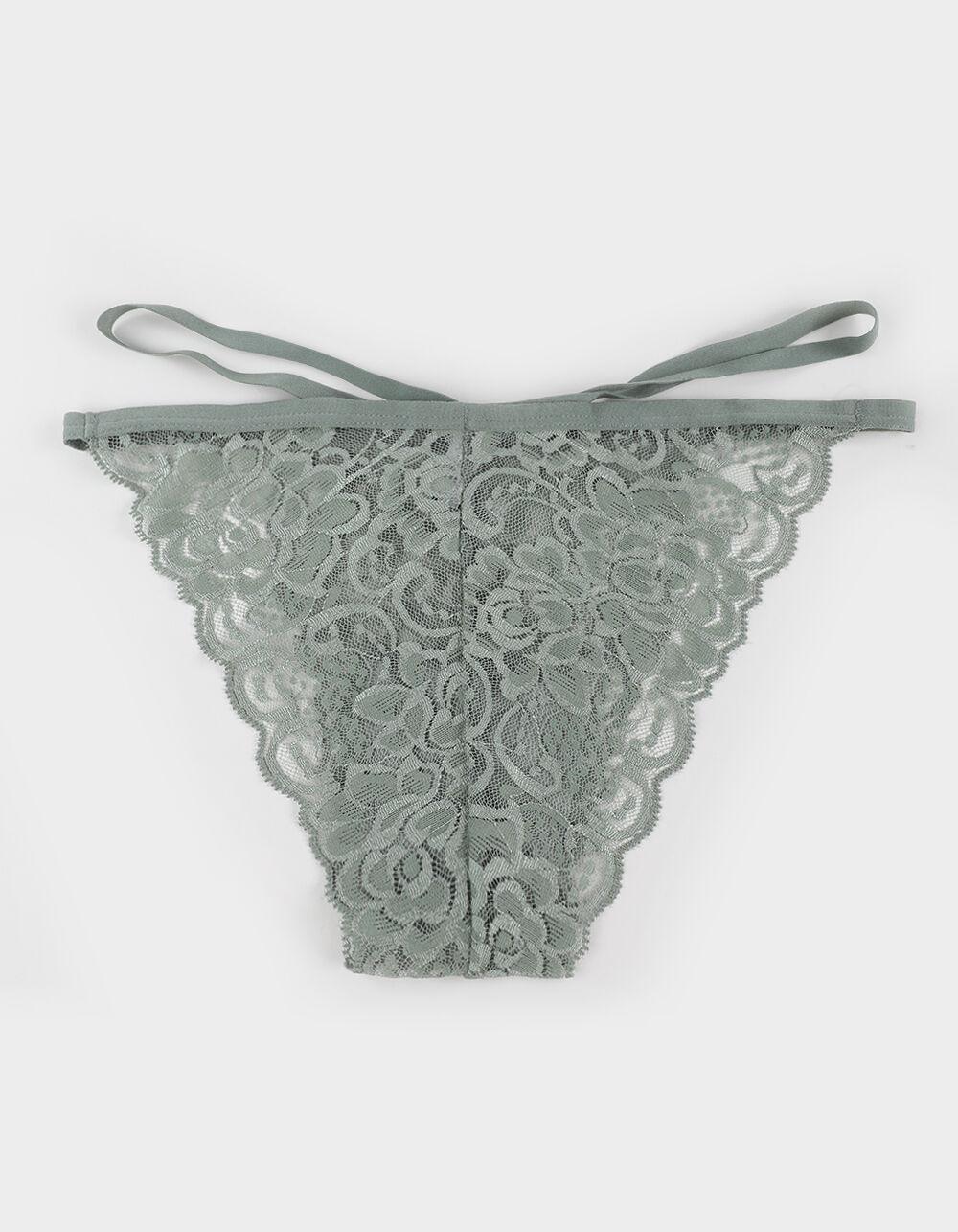 FULL TILT Double Side Strap Lace Cheeky Panties - RED Product Image