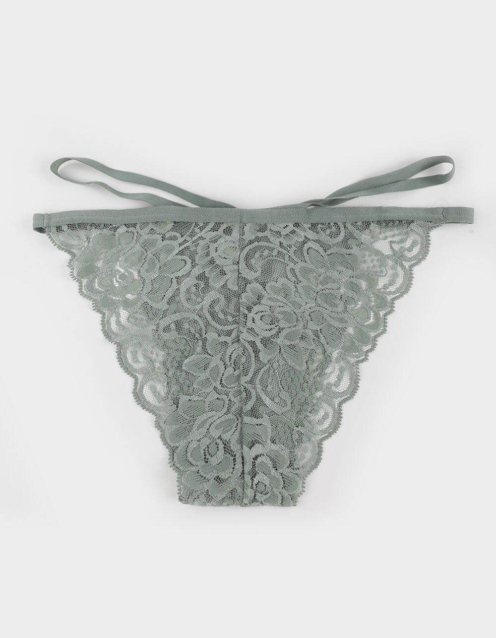 FULL TILT Double Side Strap Lace Cheeky Panties - RED Product Image