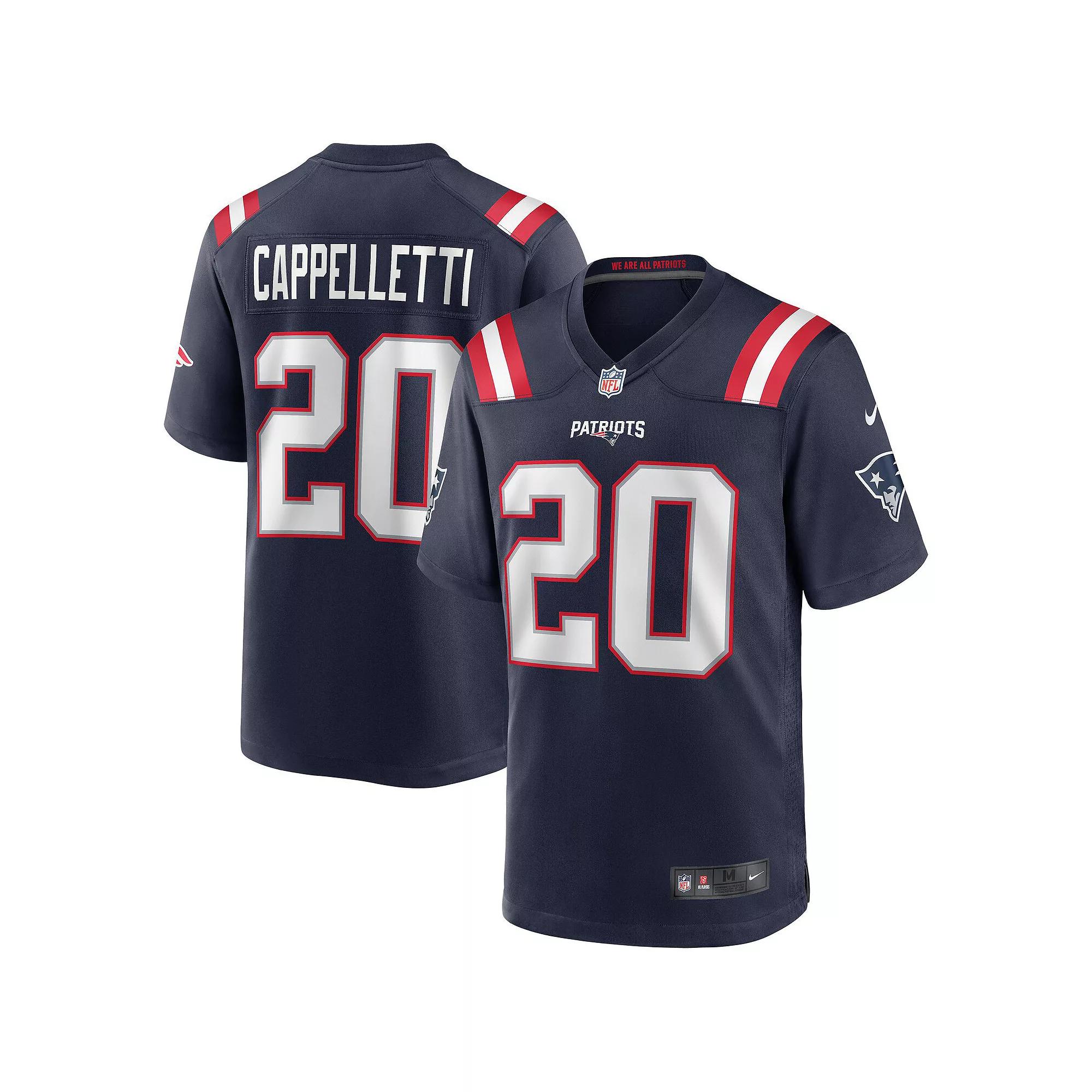 Men's Nike Gino Cappelletti Navy New England Patriots Game Retired Player Jersey, Size: 2XL, Blue Product Image