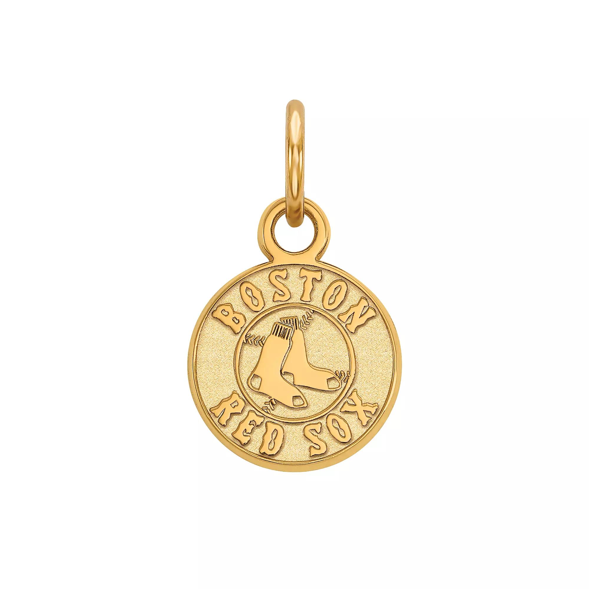 LogoArt Sterling Silver Boston Red Sox Extra-Small Pendant, Women's, Size: 15 mm, Gold Tone Product Image