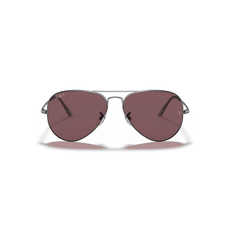 Ray-Ban Aviator Classic Sunglasses Frame Green Lenses Polarized Product Image