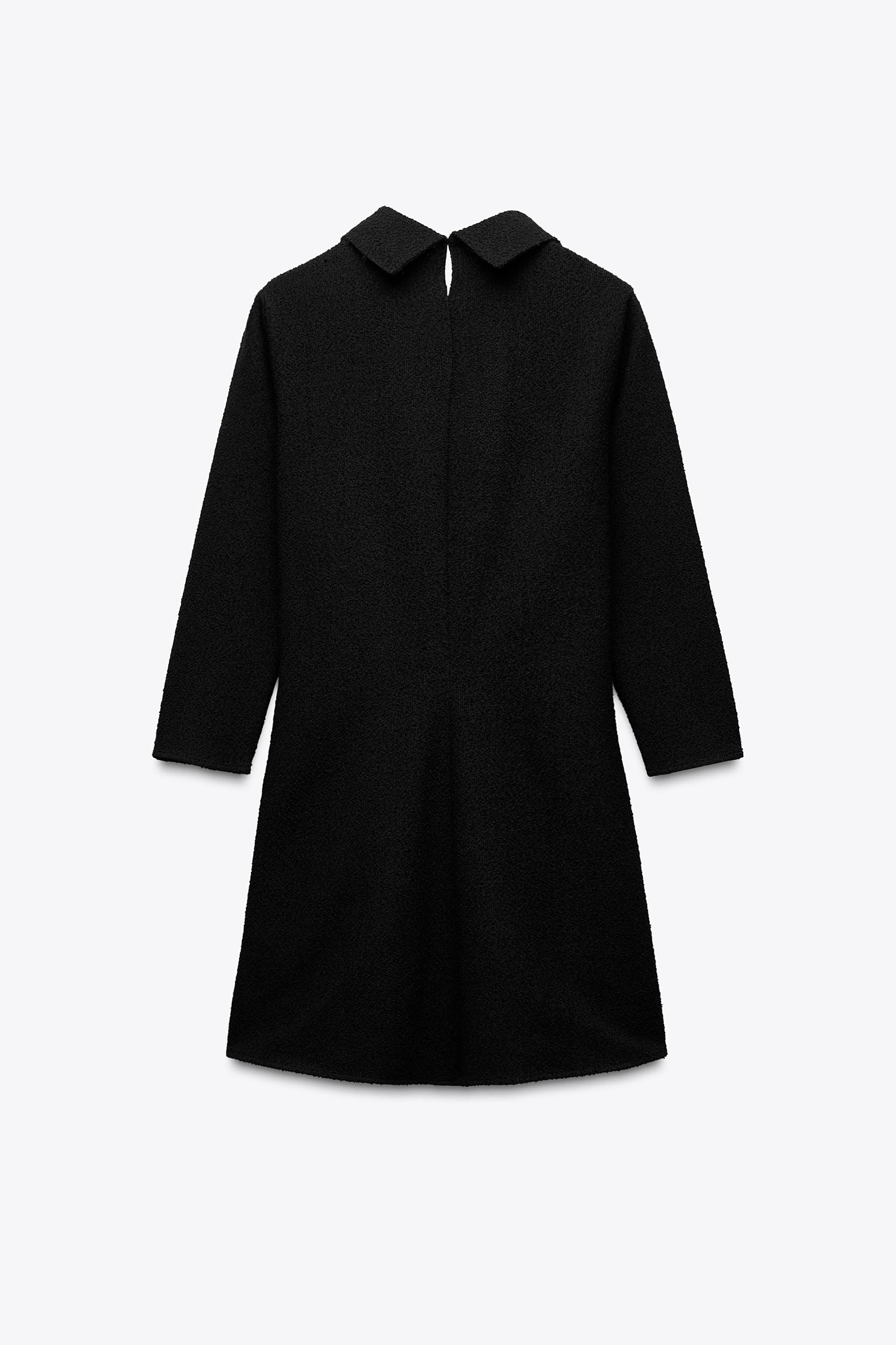 TIED BOUCLÉ DRESS Product Image