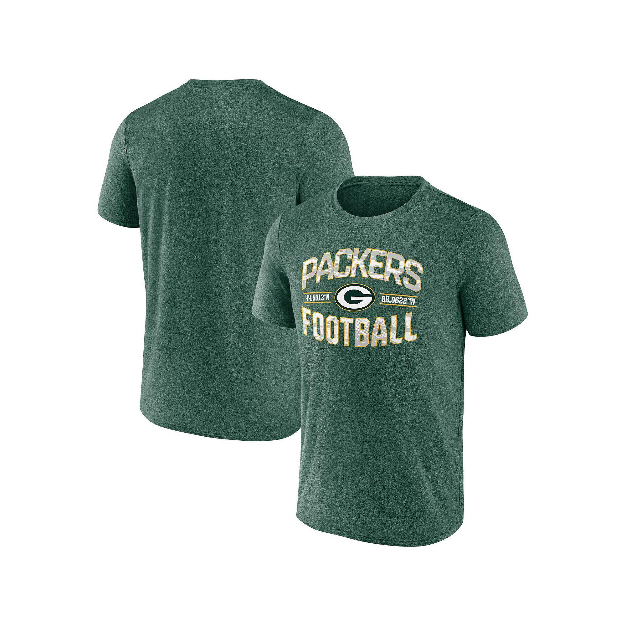 Men's Fanatics Branded Heathered Green Green Bay Packers Want To Play T-Shirt, Size: 2XL Product Image
