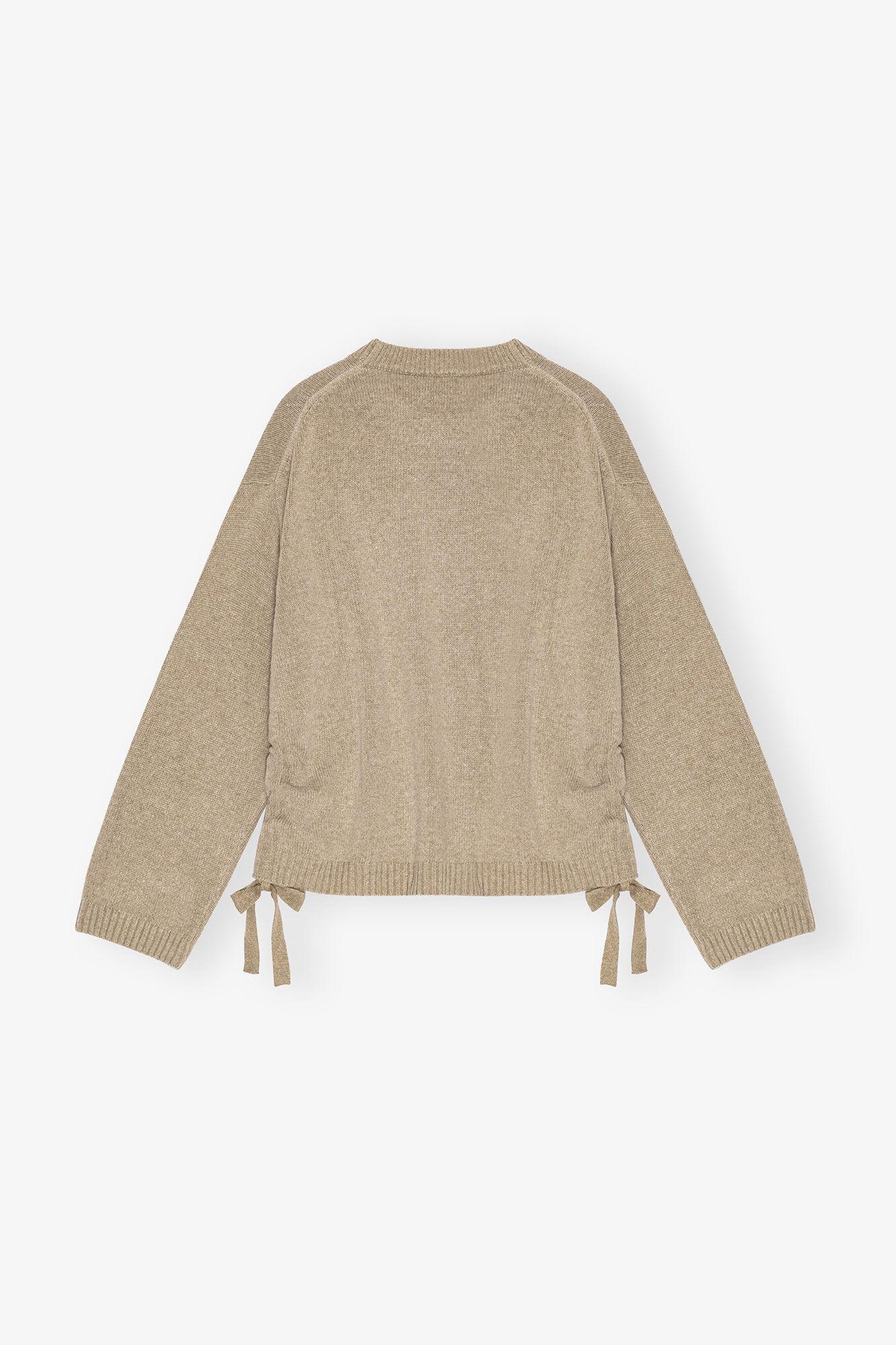 Brown Future Wool Mix Oversized Sweater Product Image