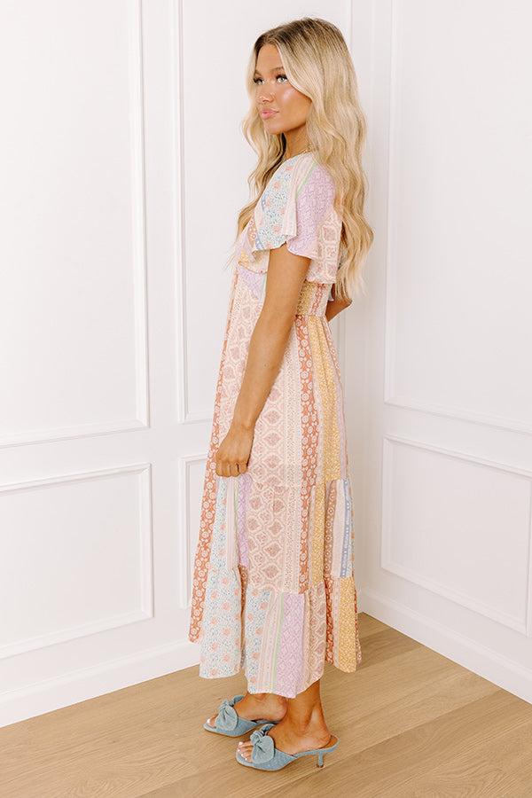 Boho Charm Floral Midi Dress Product Image