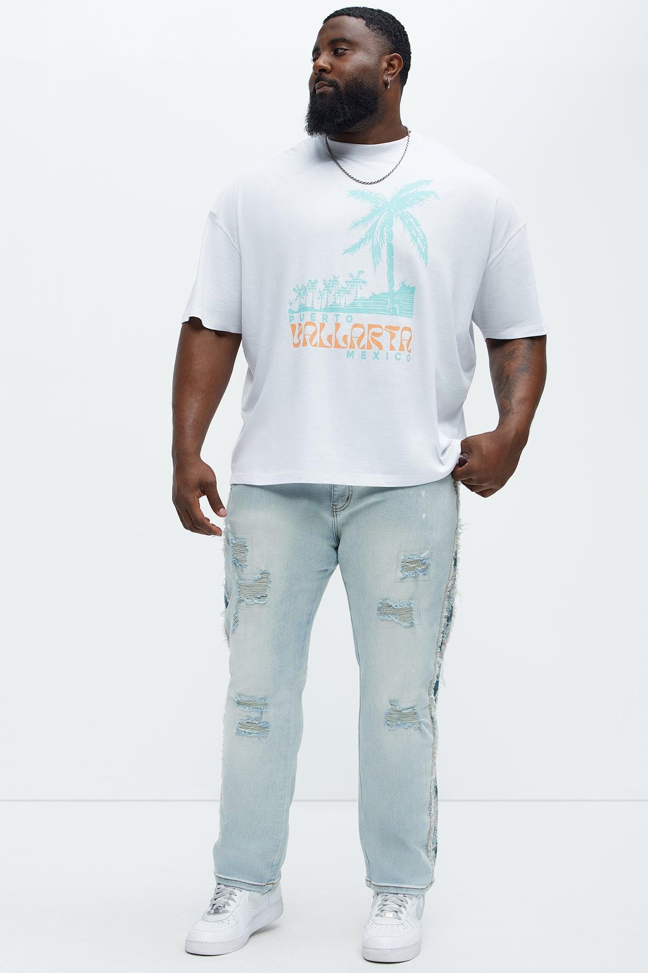 Travis Tapestry Slim Jeans - Light Wash Product Image
