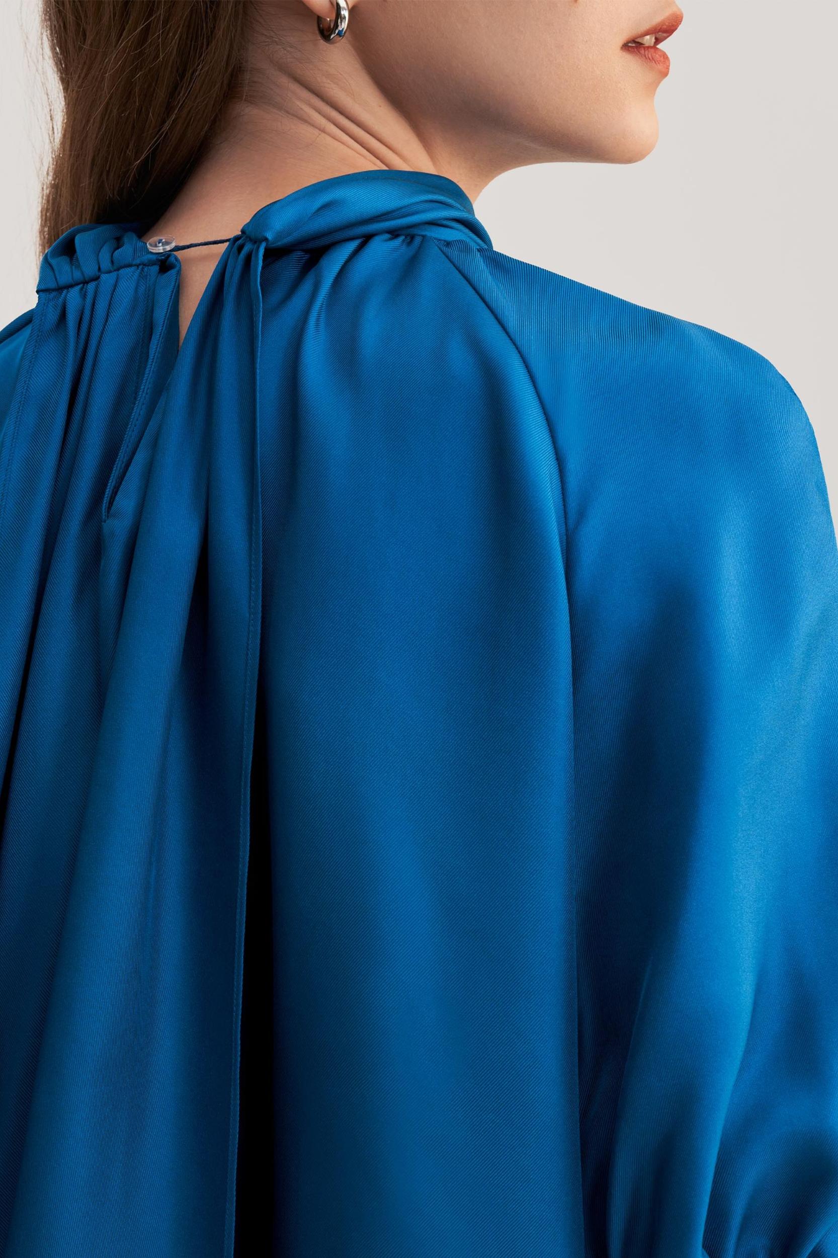 Women Ajuga Silk Twill Blouse Top Product Image