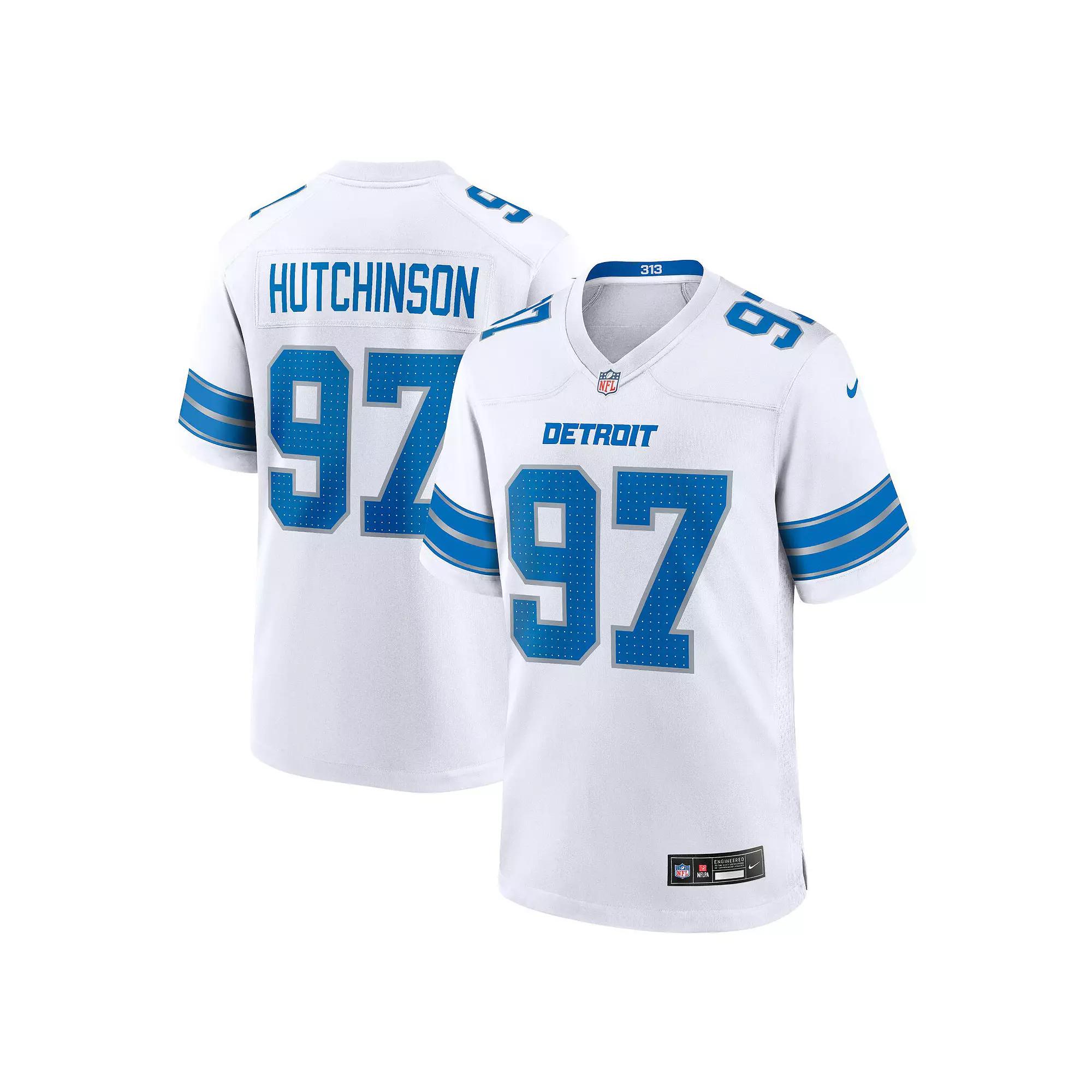 Aidan Hutchinson Detroit Lions Nike Mens NFL Game Football Jersey | 67NM0B9P9JF-DE0 Product Image