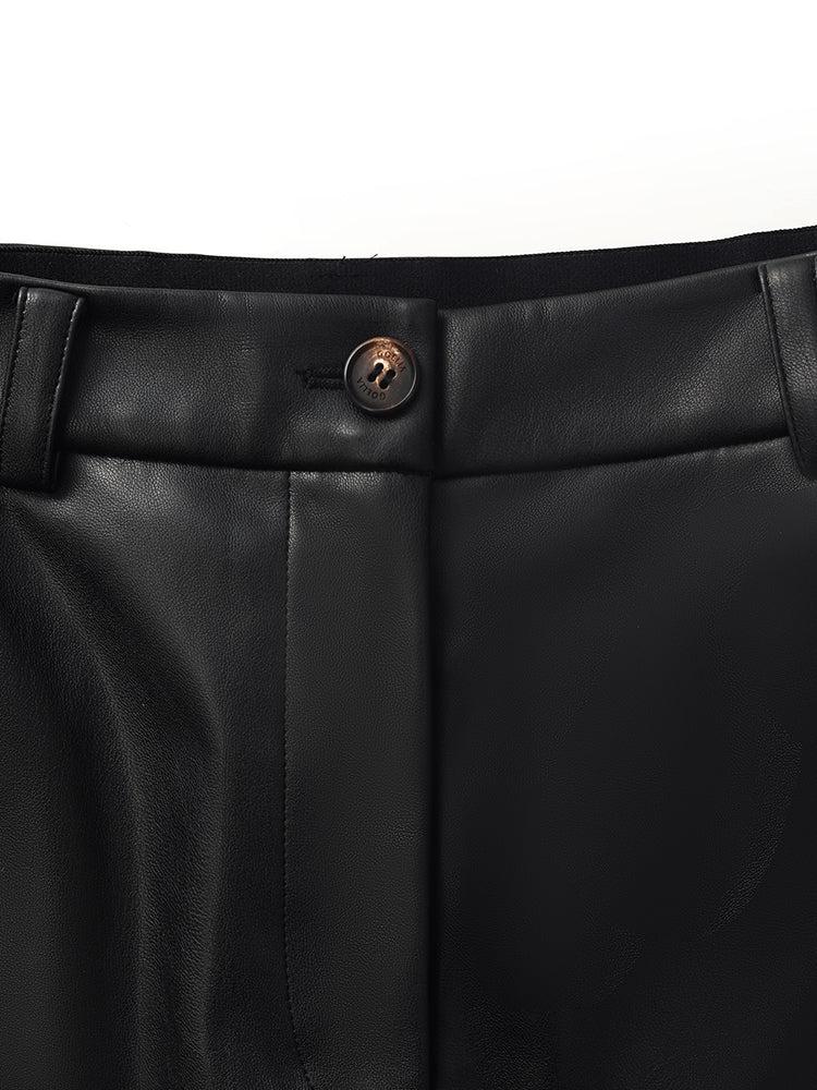 PU Leather Full Length Women Pants Product Image